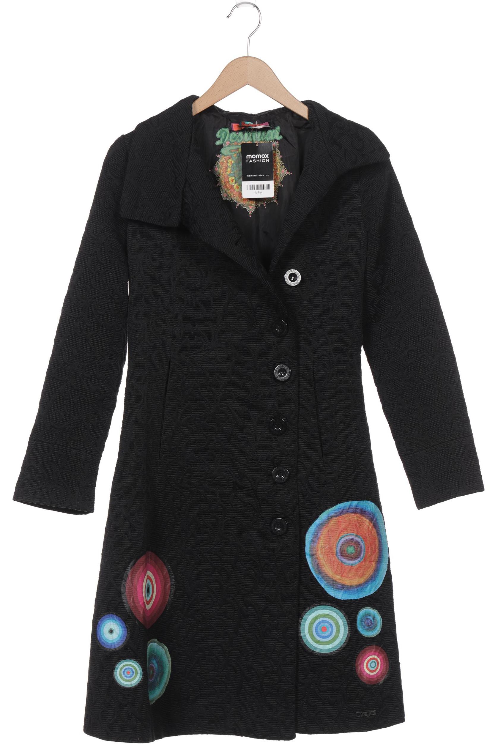 

Desigual Damen Mantel, schwarz, Gr. 38