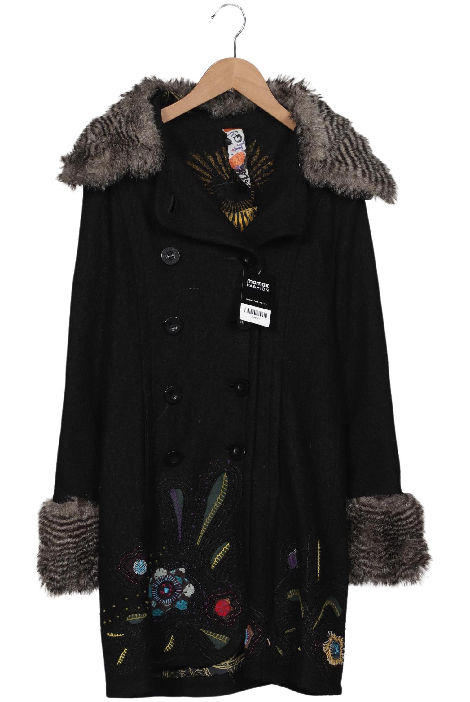 

Desigual Damen Mantel, schwarz, Gr. 38