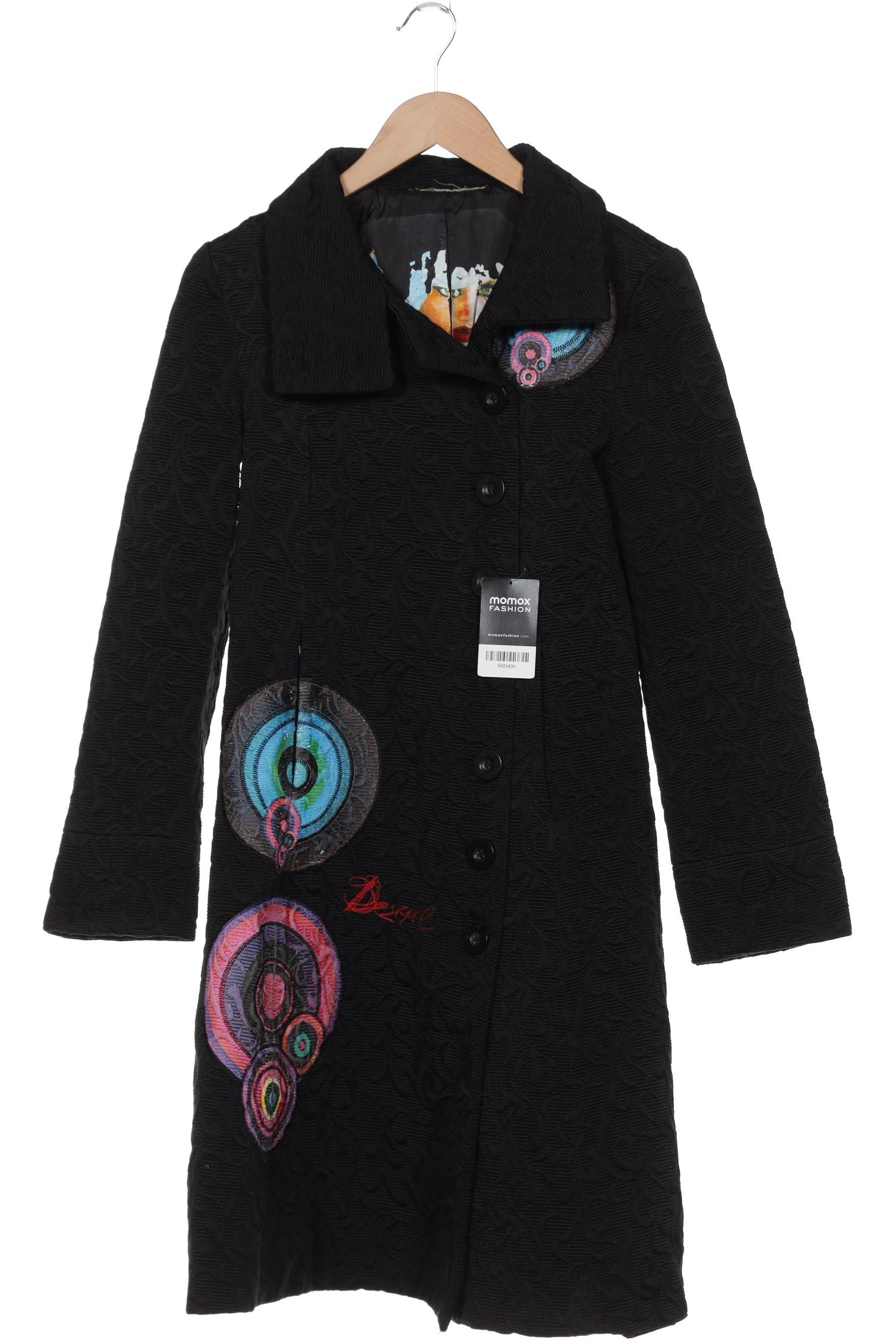 

Desigual Damen Mantel, schwarz, Gr. 38