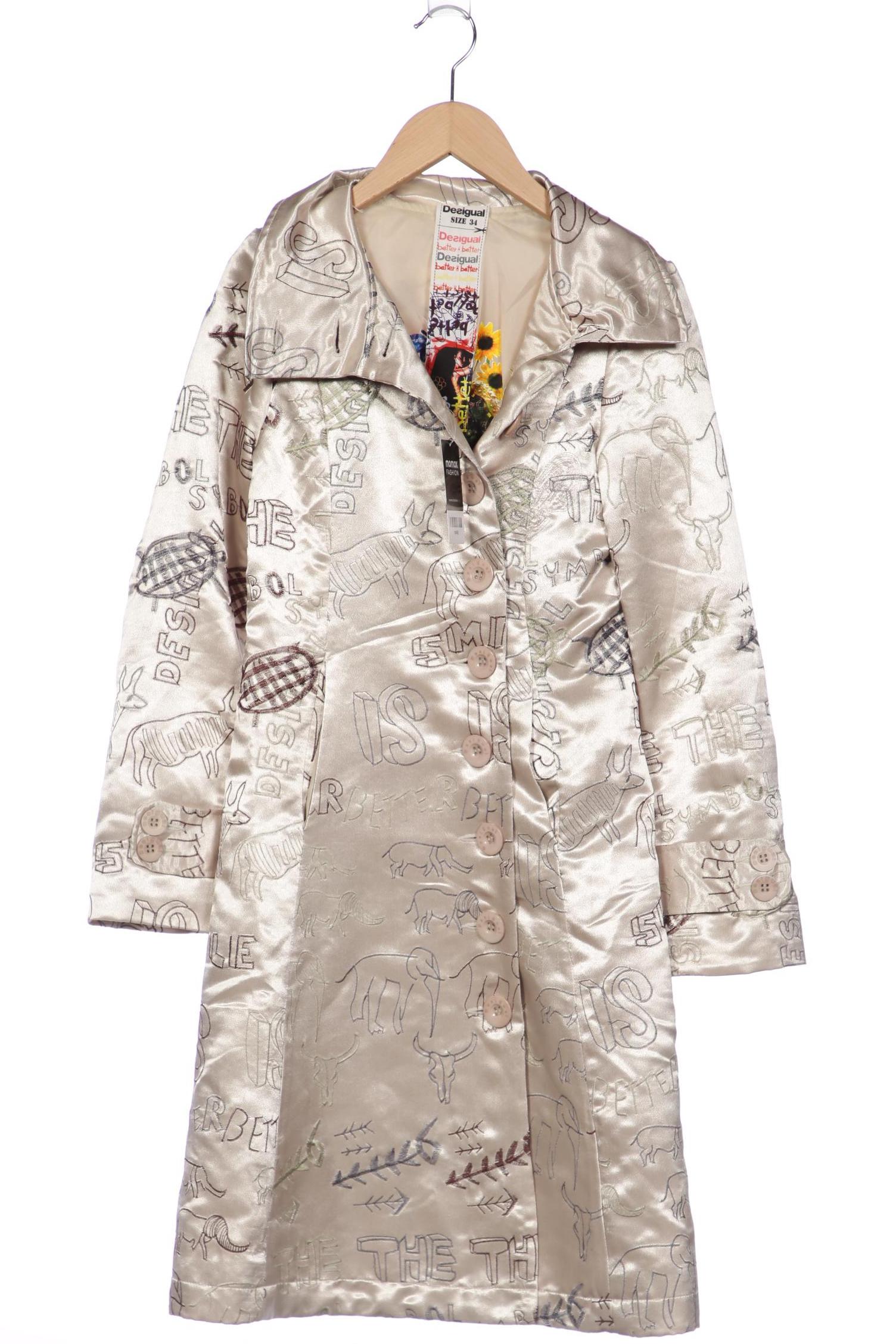 

Desigual Damen Mantel, beige, Gr. 34