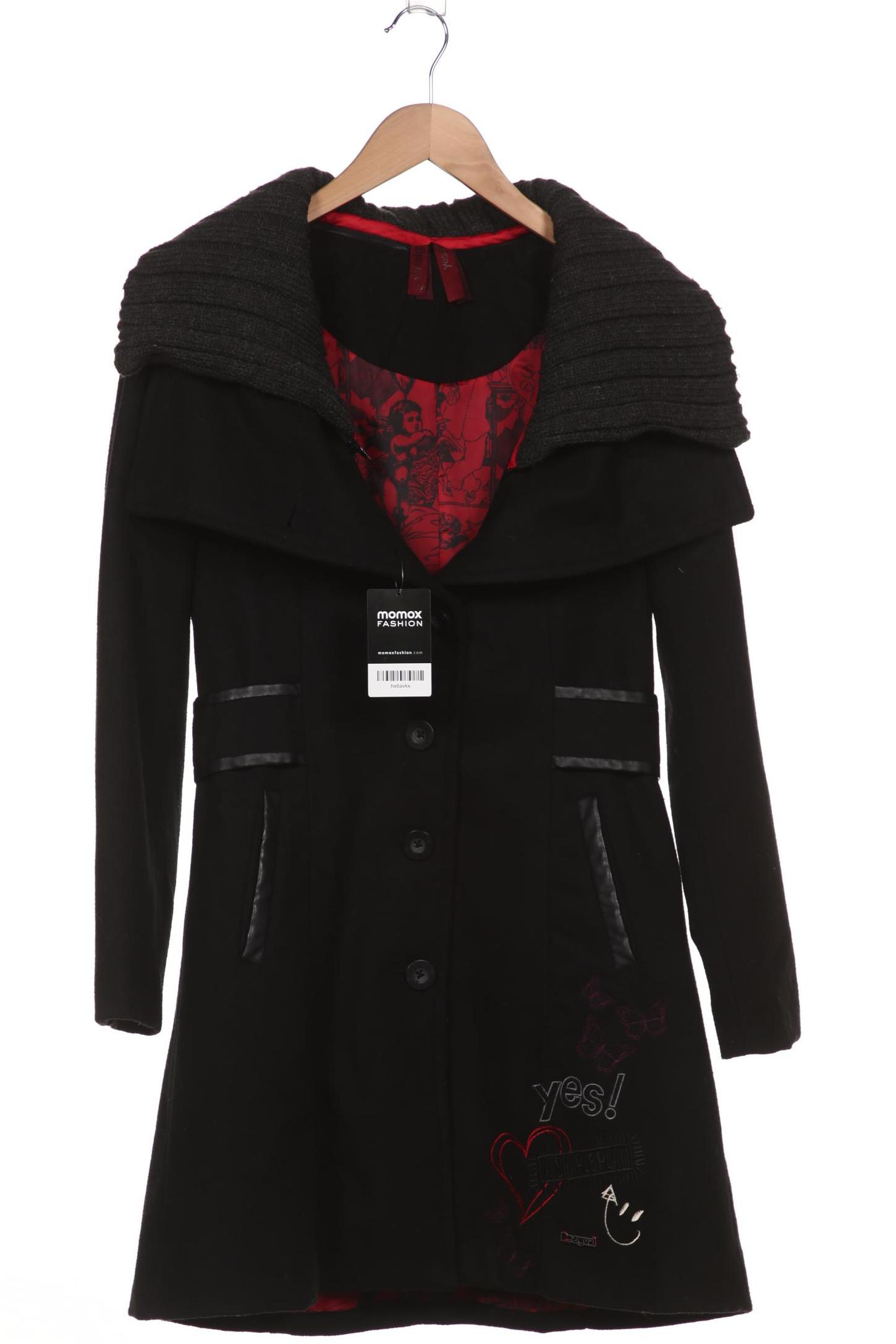 

Desigual Damen Mantel, schwarz, Gr. 38