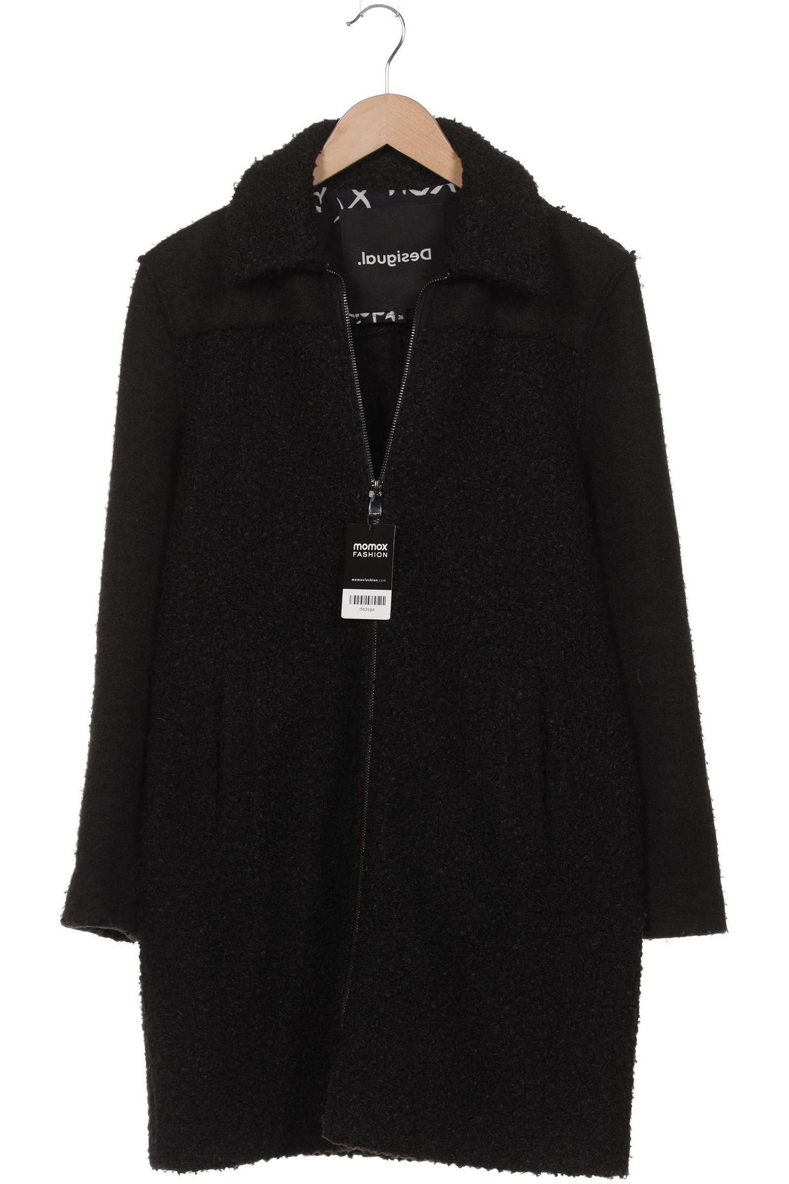 

Desigual Damen Mantel, schwarz, Gr. 36