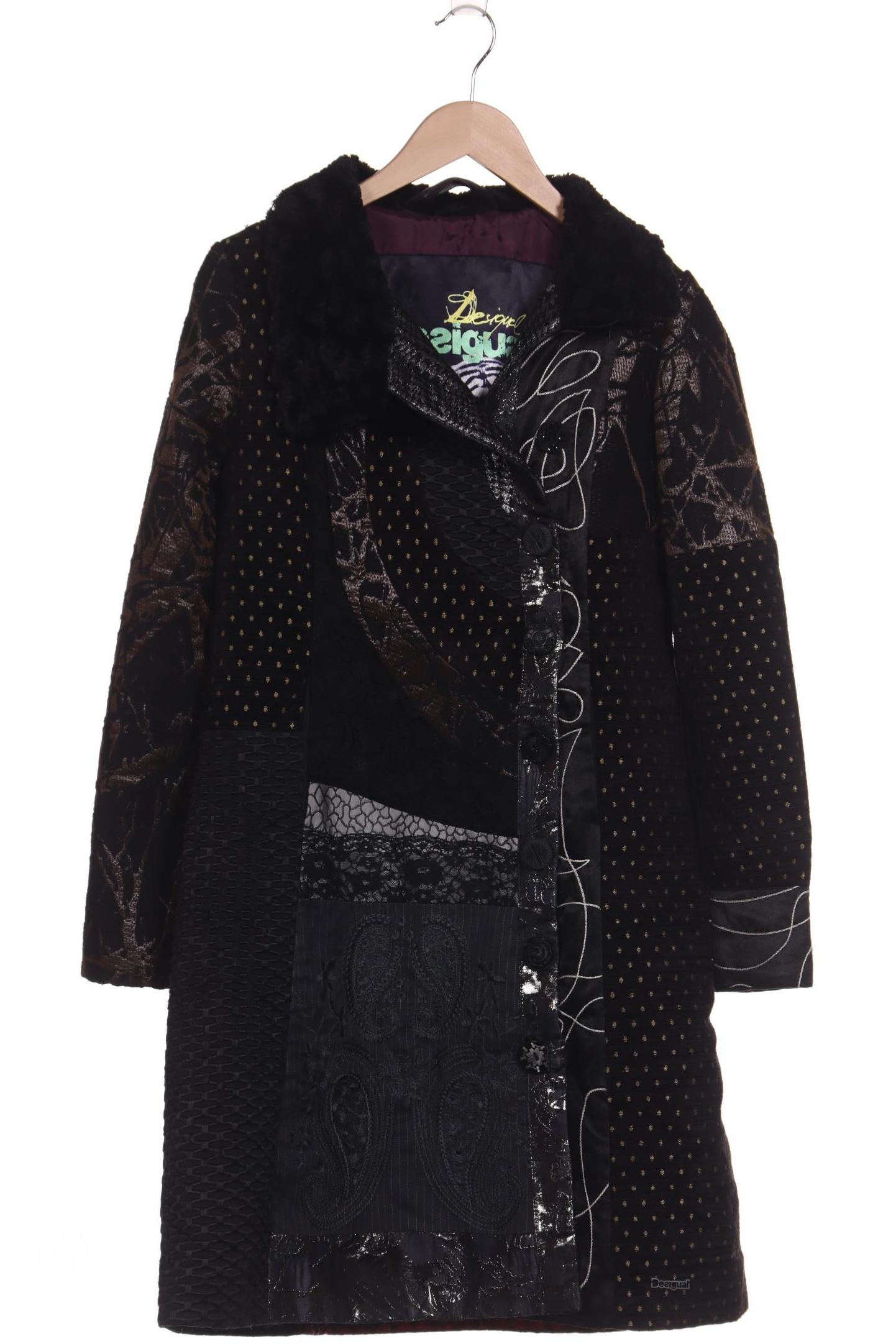 

Desigual Damen Mantel, schwarz, Gr. 40