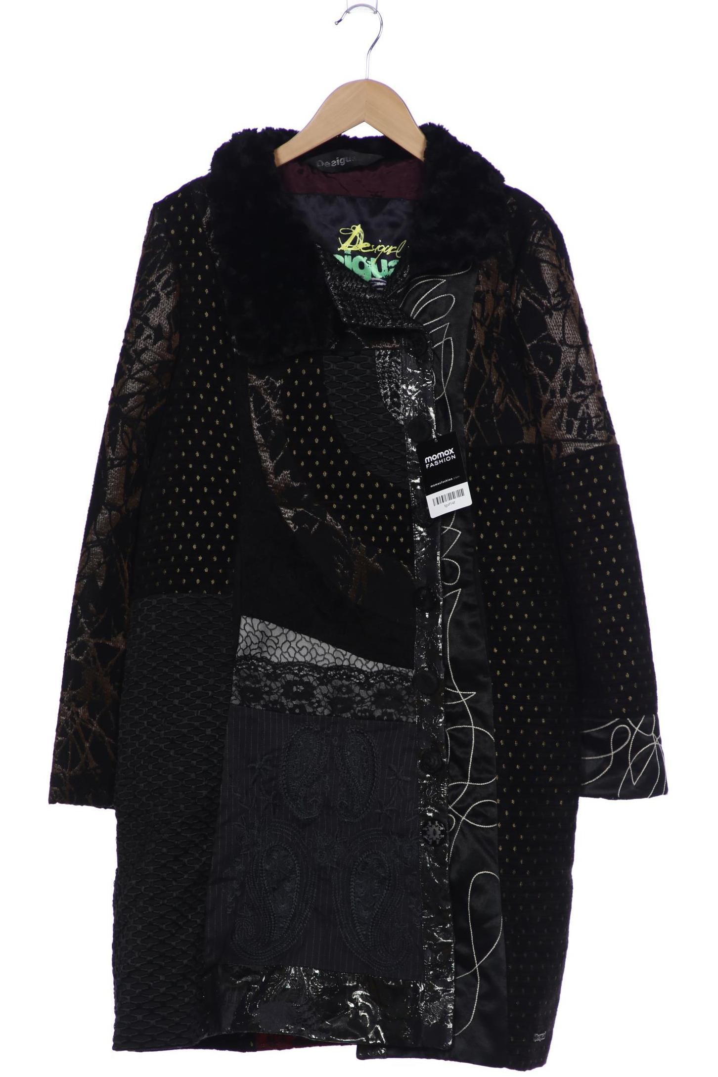 

Desigual Damen Mantel, schwarz, Gr. 46