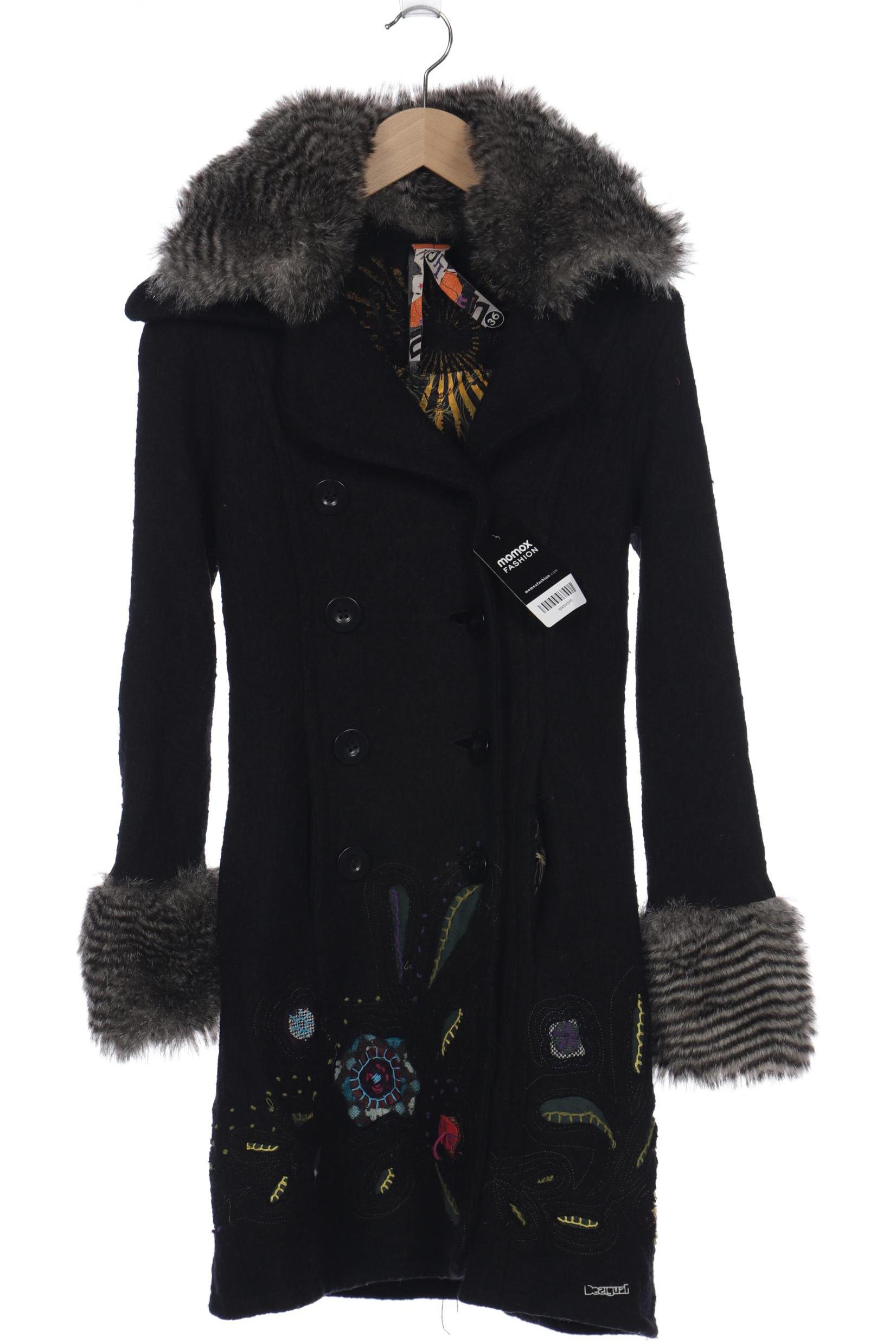 

Desigual Damen Mantel, schwarz