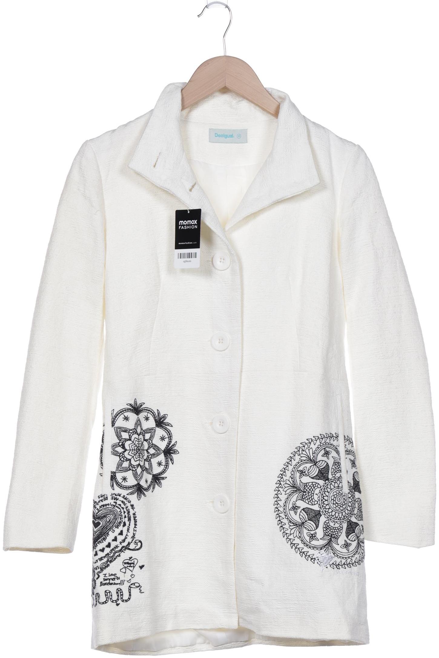 

Desigual Damen Mantel, cremeweiß, Gr. 36