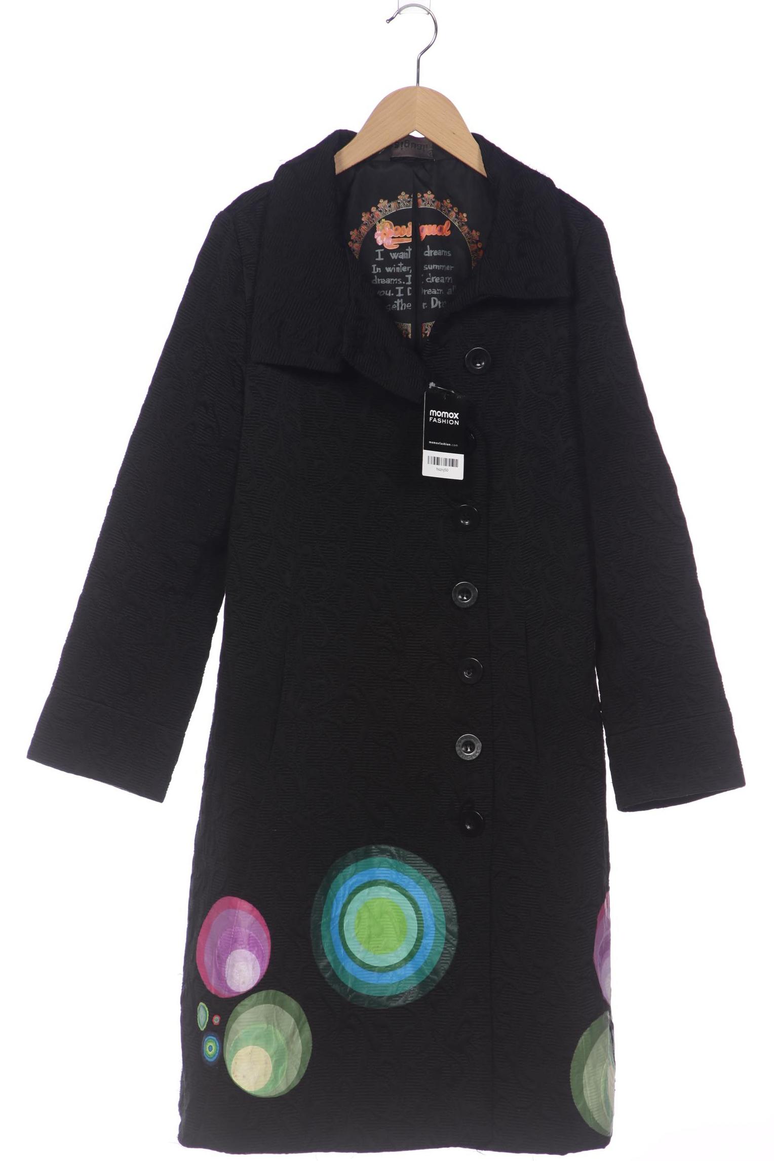 

Desigual Damen Mantel, schwarz, Gr. 46