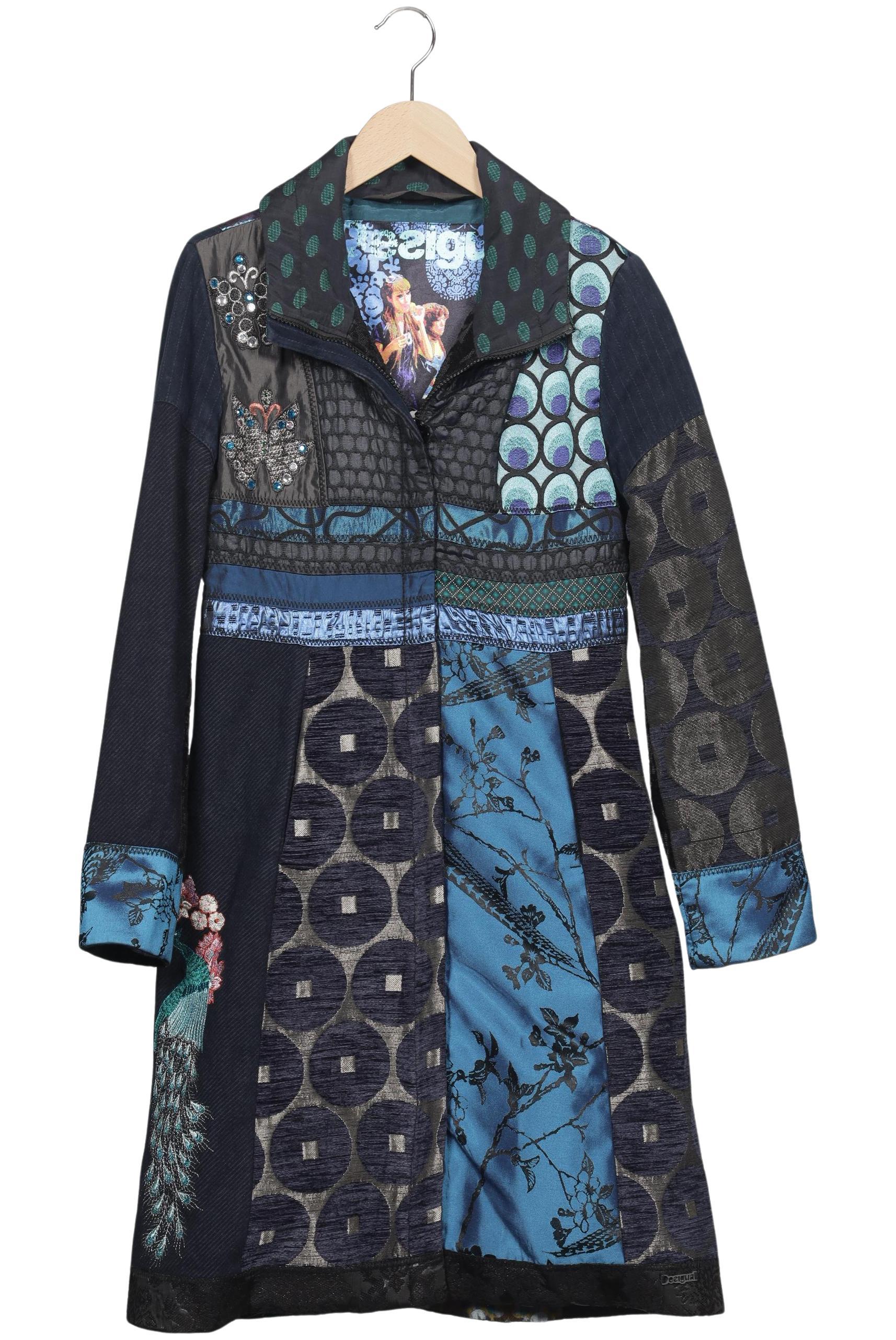 

Desigual Damen Mantel, mehrfarbig, Gr. 38