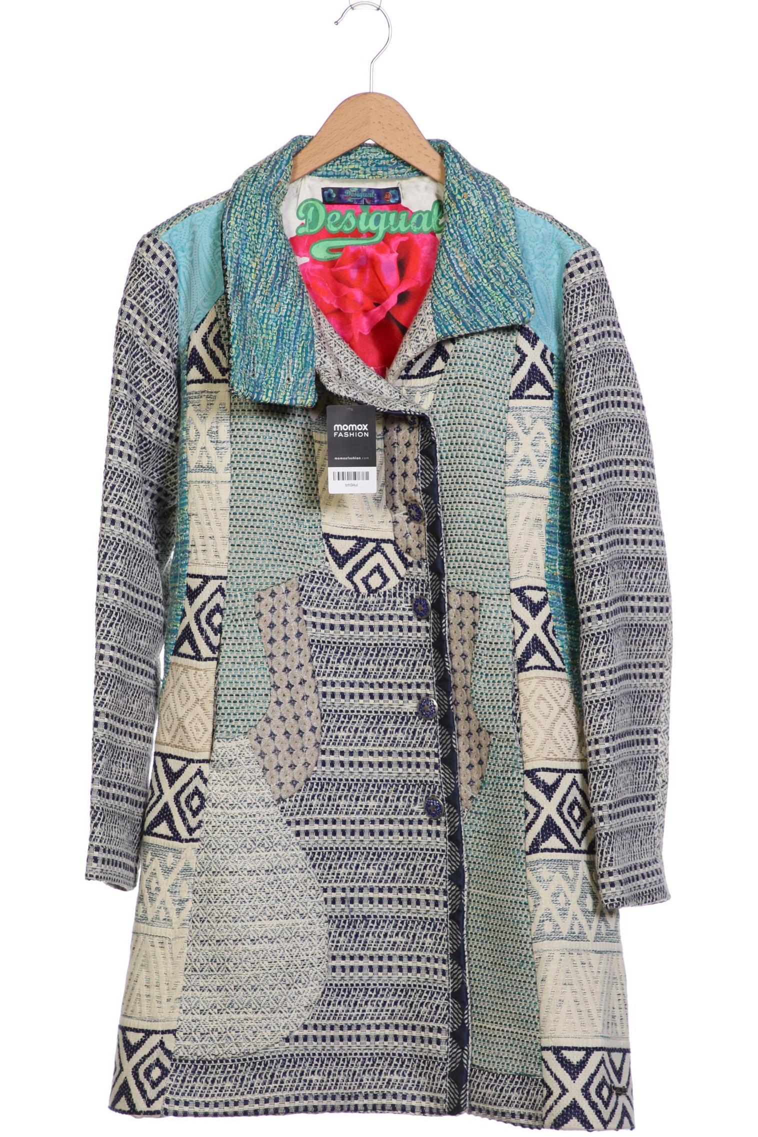 

Desigual Damen Mantel, blau, Gr. 48