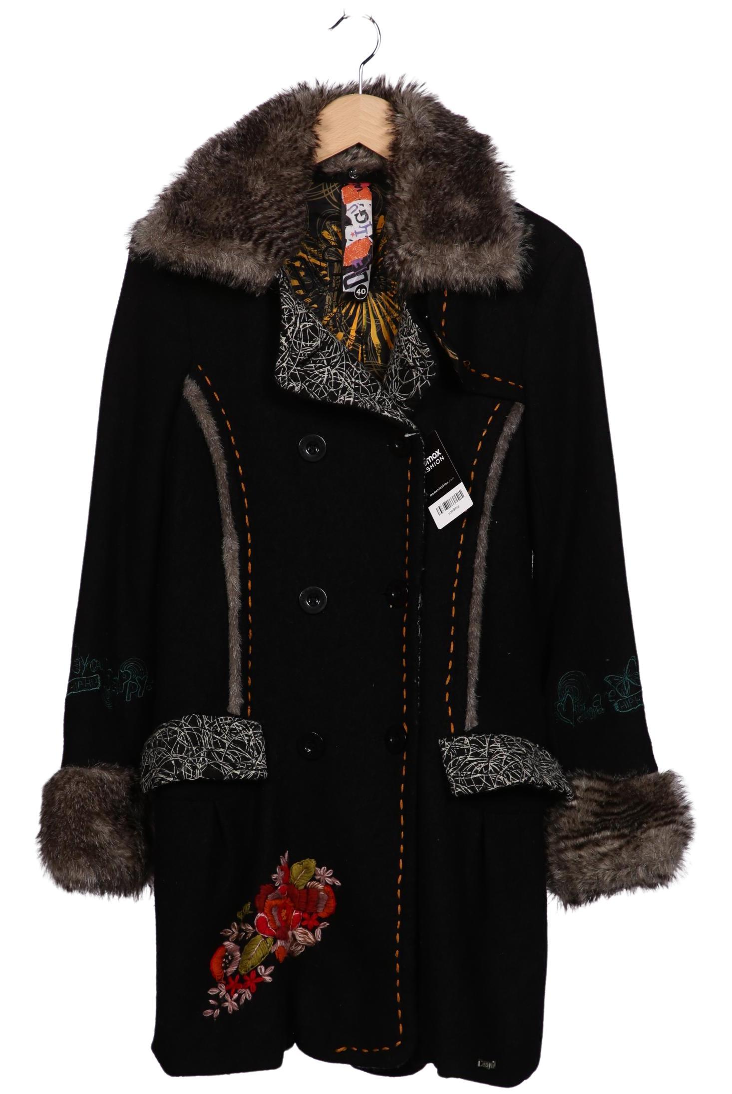 

Desigual Damen Mantel, schwarz, Gr. 40