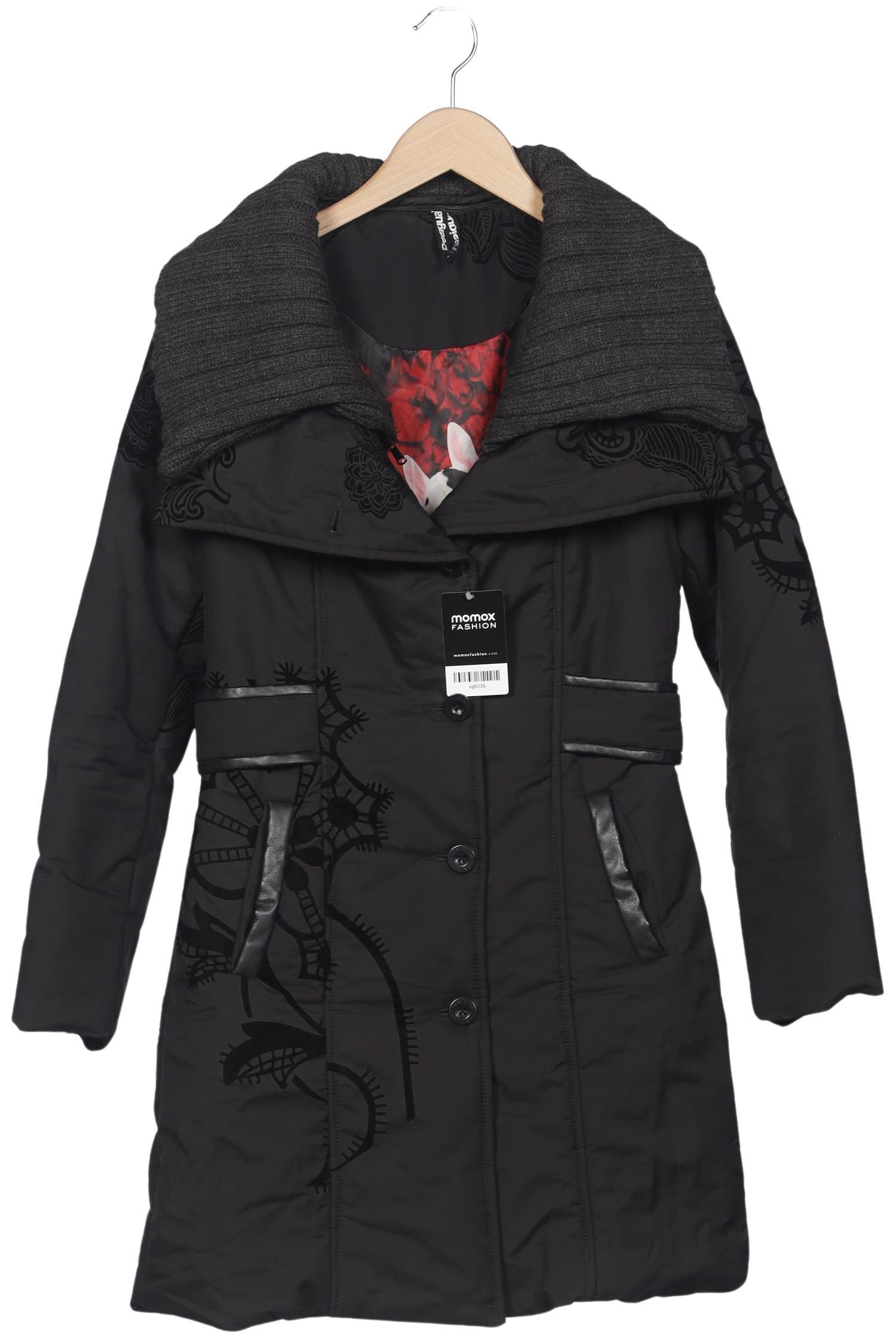 

Desigual Damen Mantel, schwarz, Gr. 38