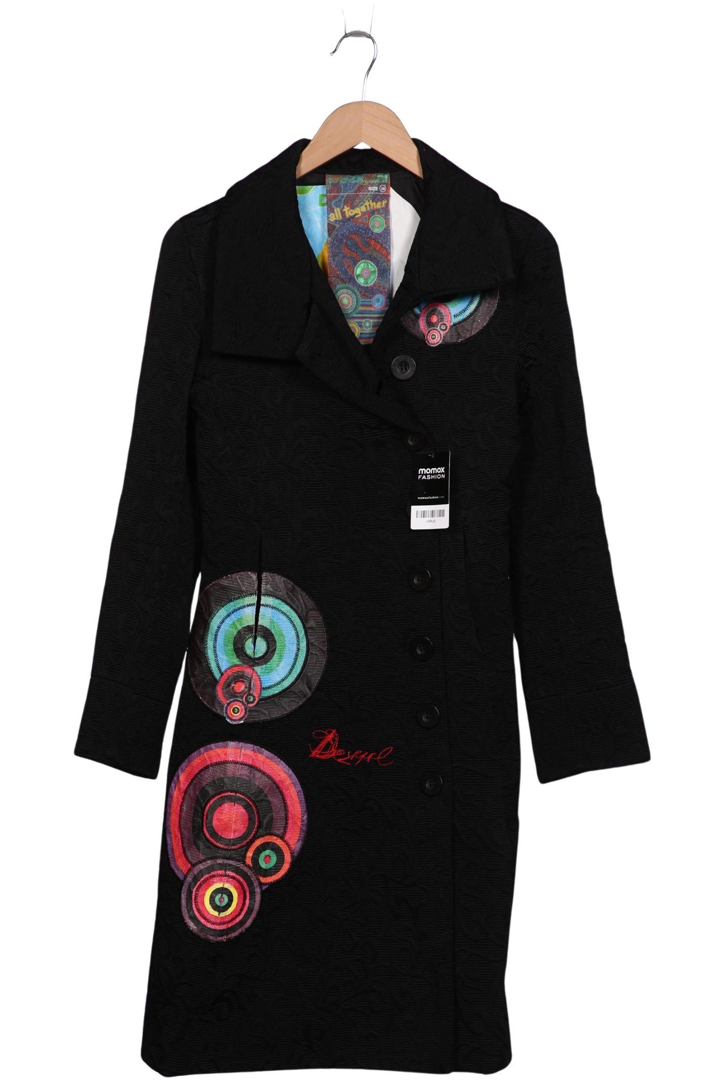 

Desigual Damen Mantel, schwarz, Gr. 36