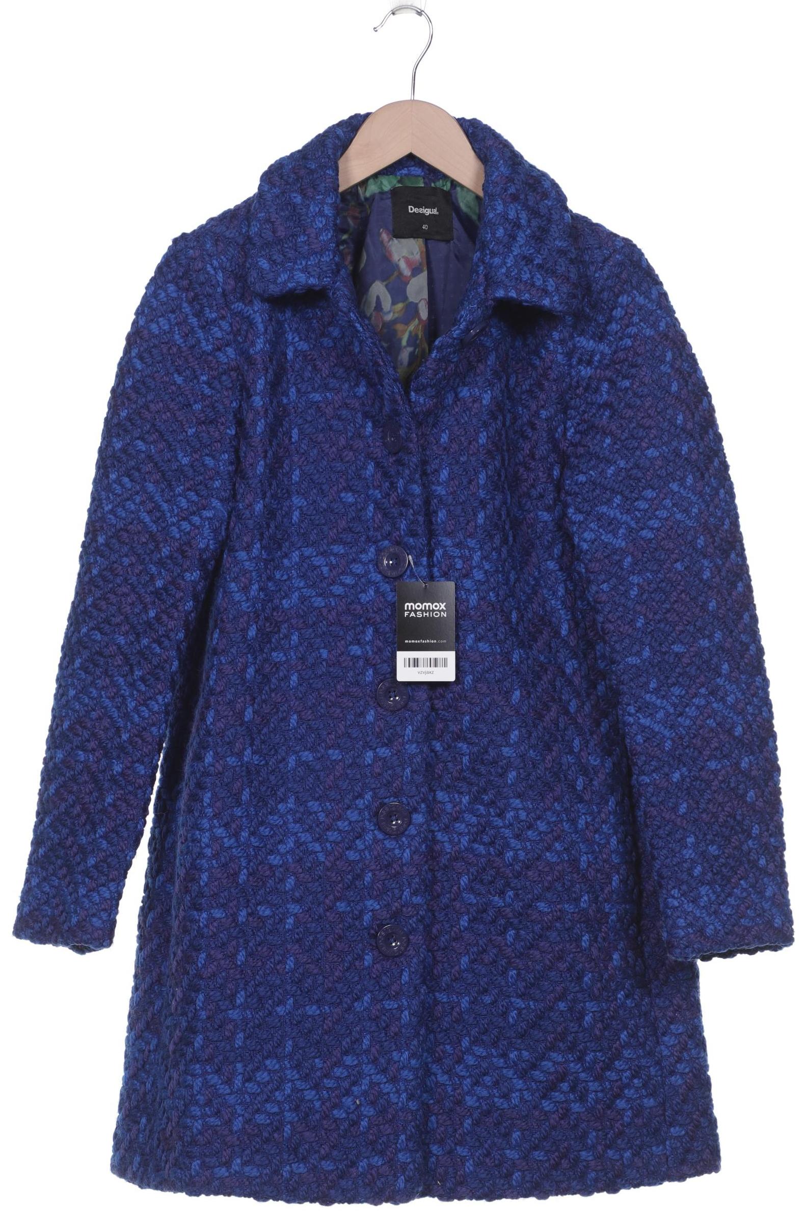 

Desigual Damen Mantel, blau, Gr. 40