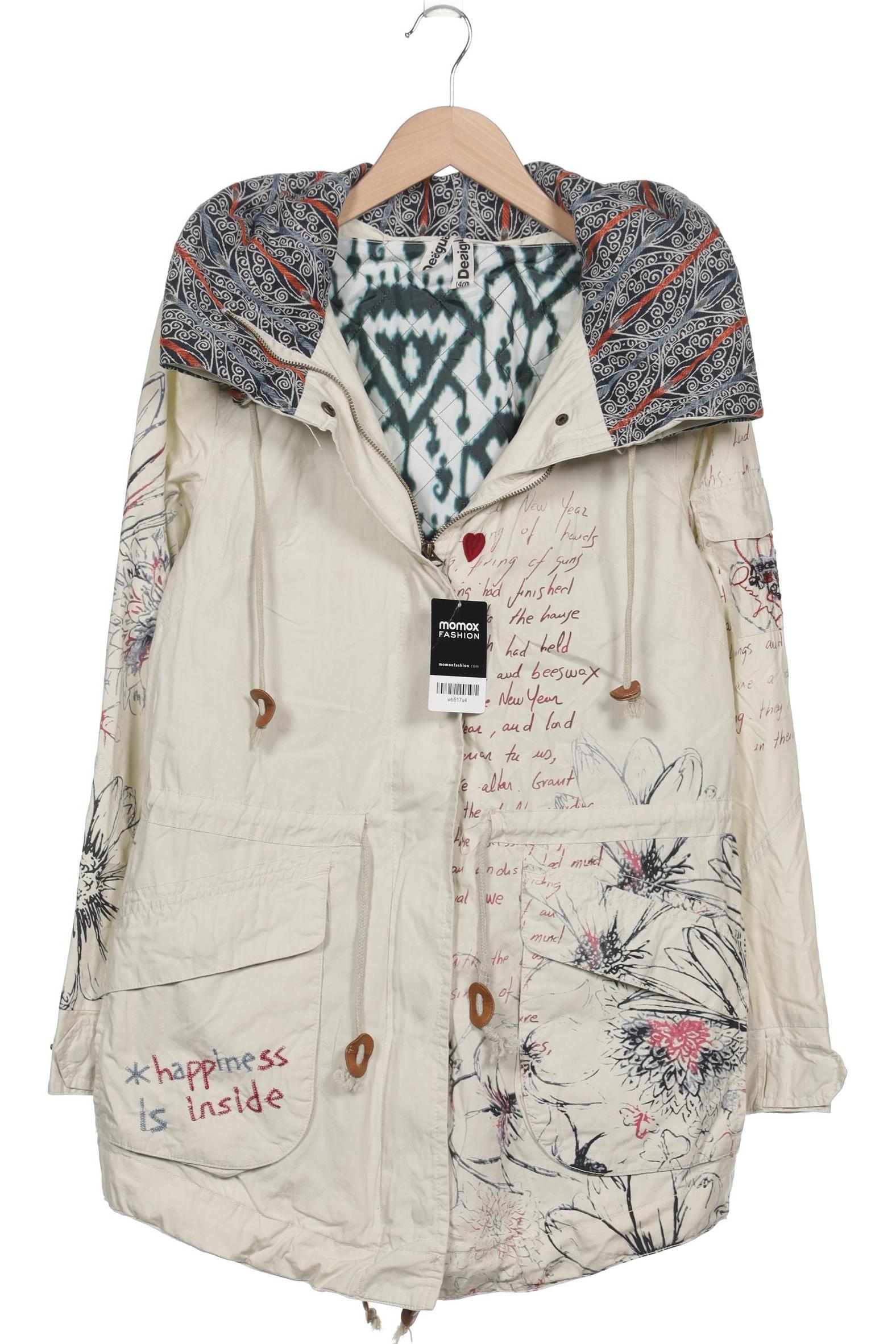 

Desigual Damen Mantel, cremeweiß, Gr. 40