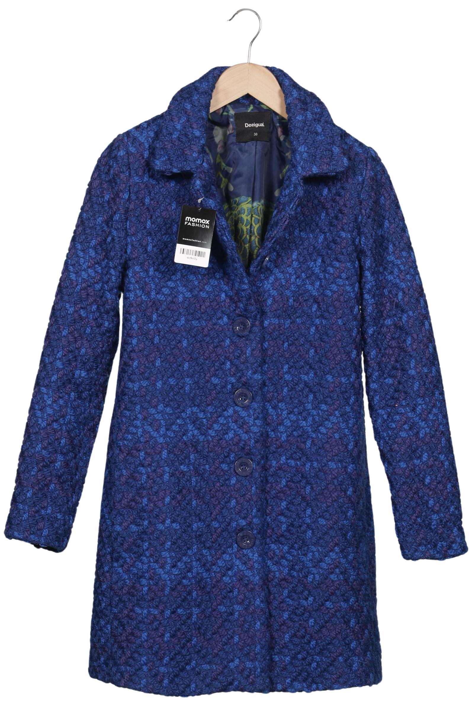 

Desigual Damen Mantel, blau, Gr. 38