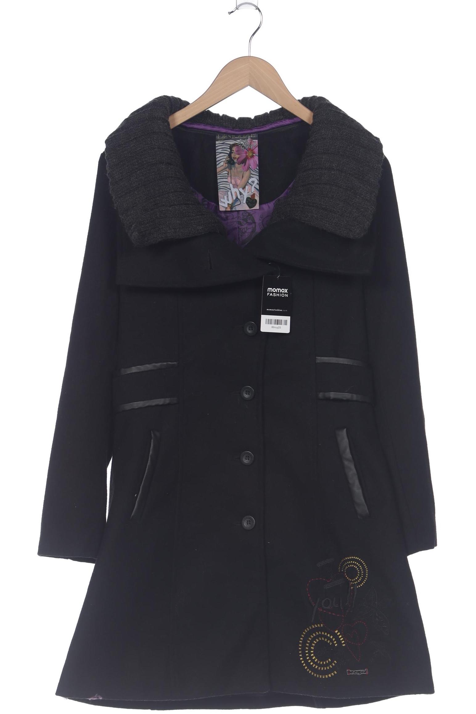 

Desigual Damen Mantel, schwarz, Gr. 40