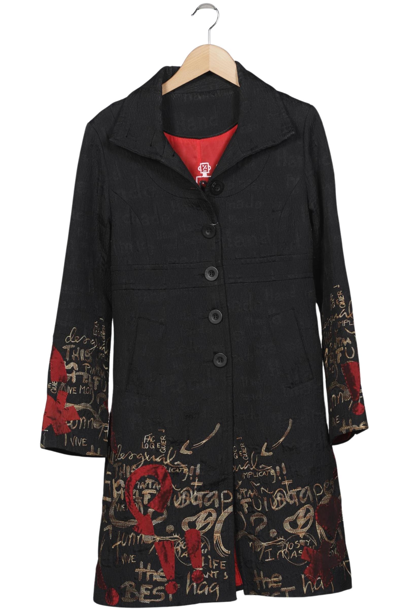 

Desigual Damen Mantel, schwarz, Gr. 46