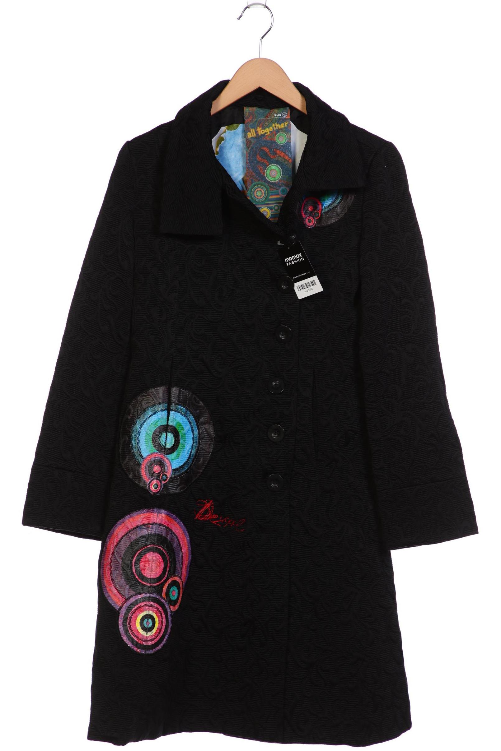 

Desigual Damen Mantel, schwarz, Gr. 40