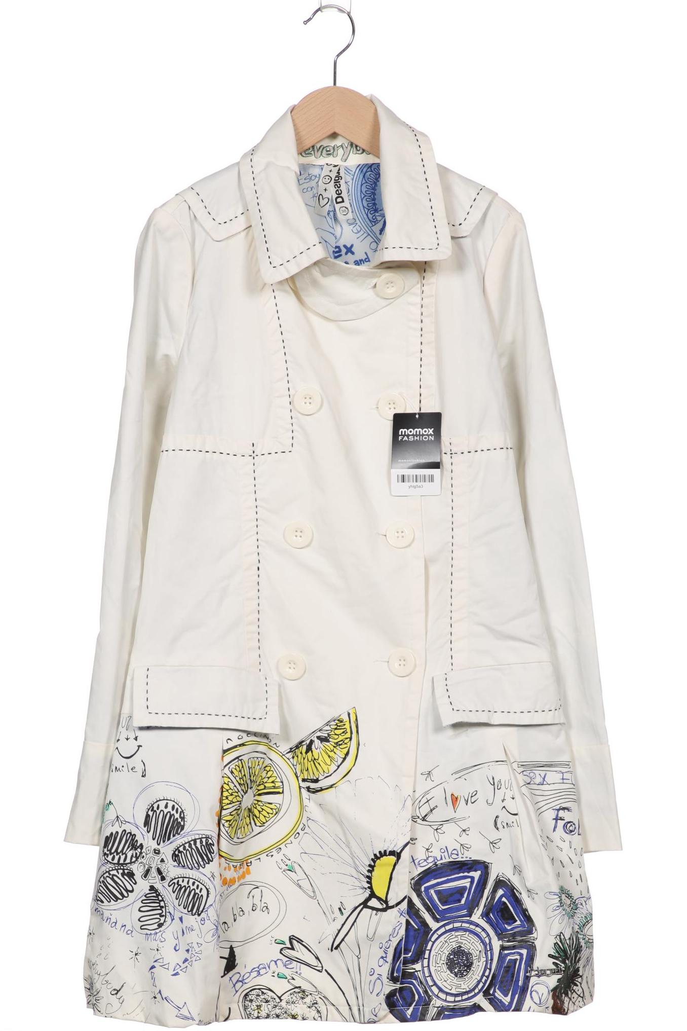 

Desigual Damen Mantel, cremeweiß