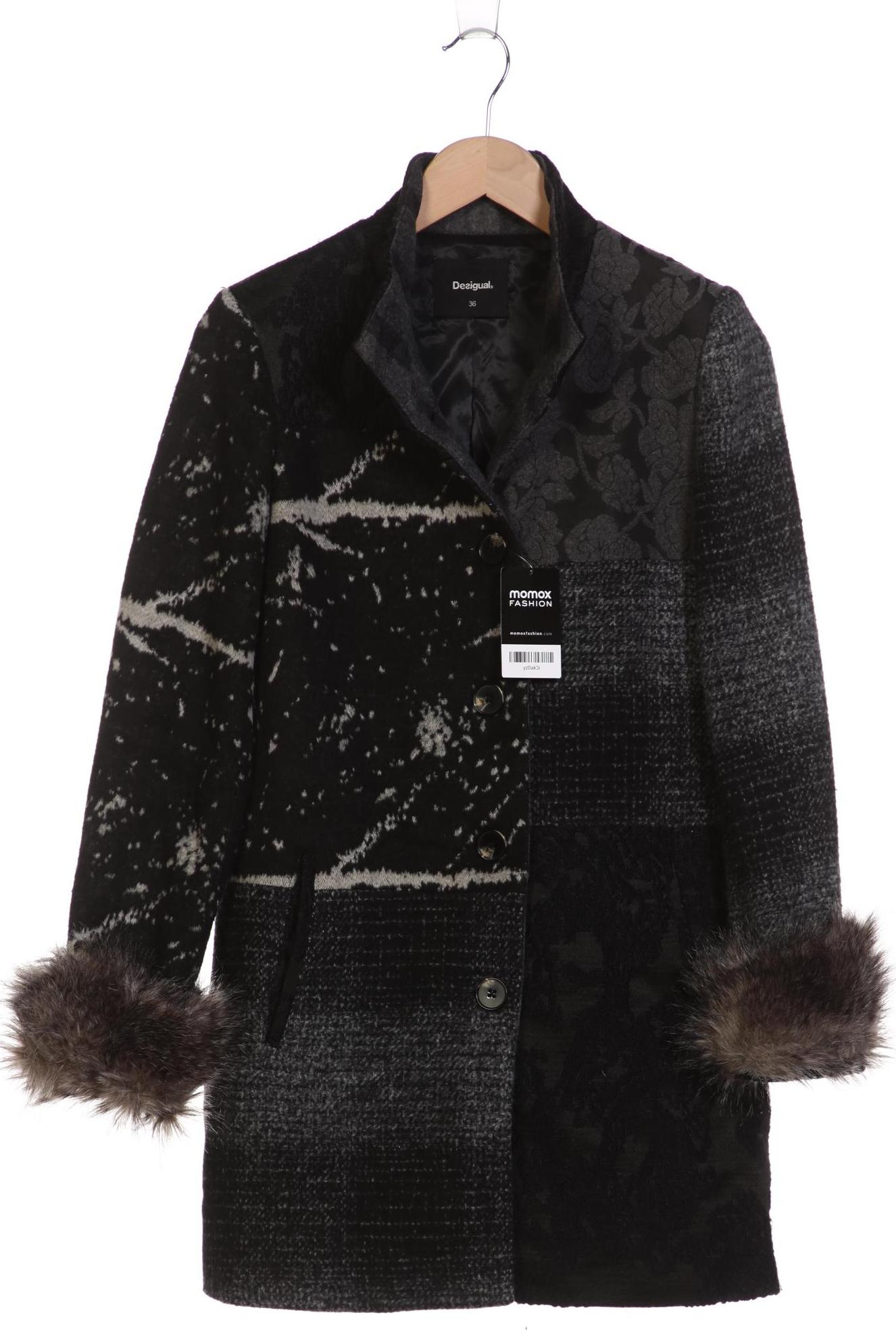 

Desigual Damen Mantel, schwarz, Gr. 36
