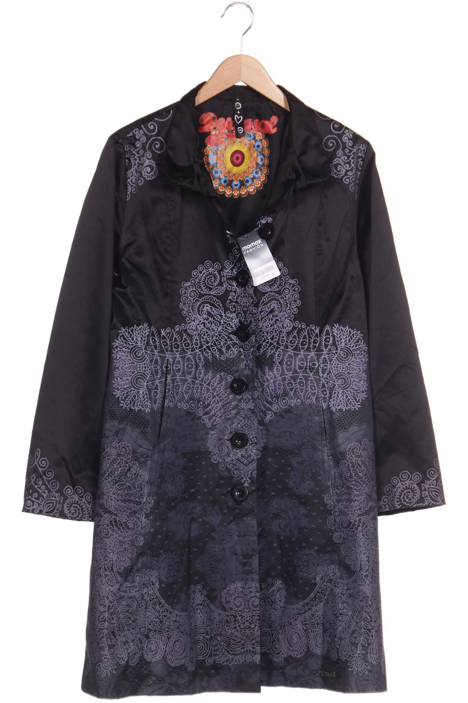

Desigual Damen Mantel, schwarz, Gr. 46