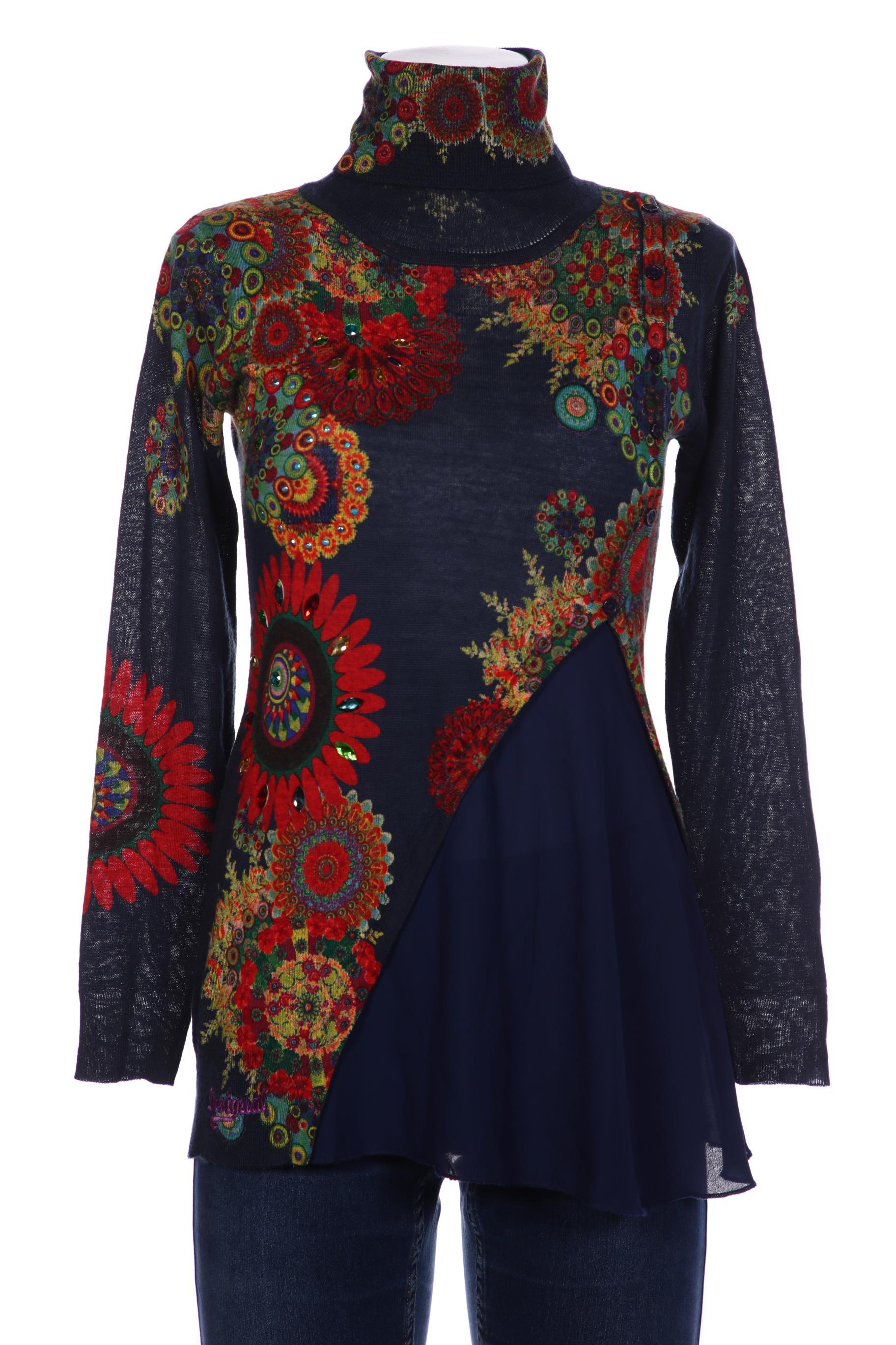 

Desigual Damen Pullover, marineblau, Gr. 38