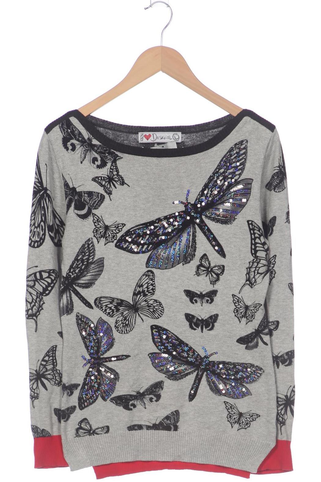 

Desigual Damen Pullover, grau, Gr. 42