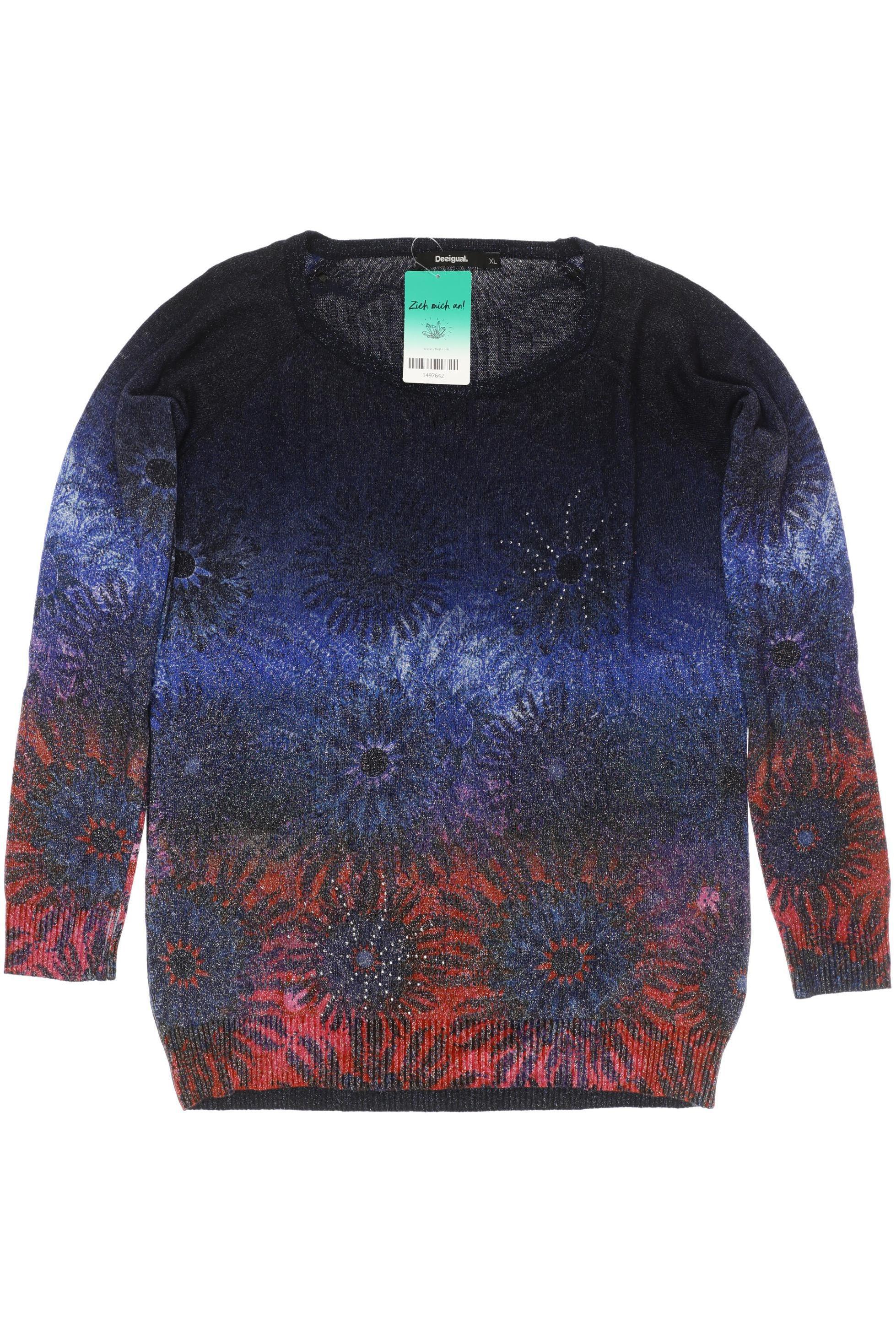 

Desigual Damen Pullover, blau, Gr.