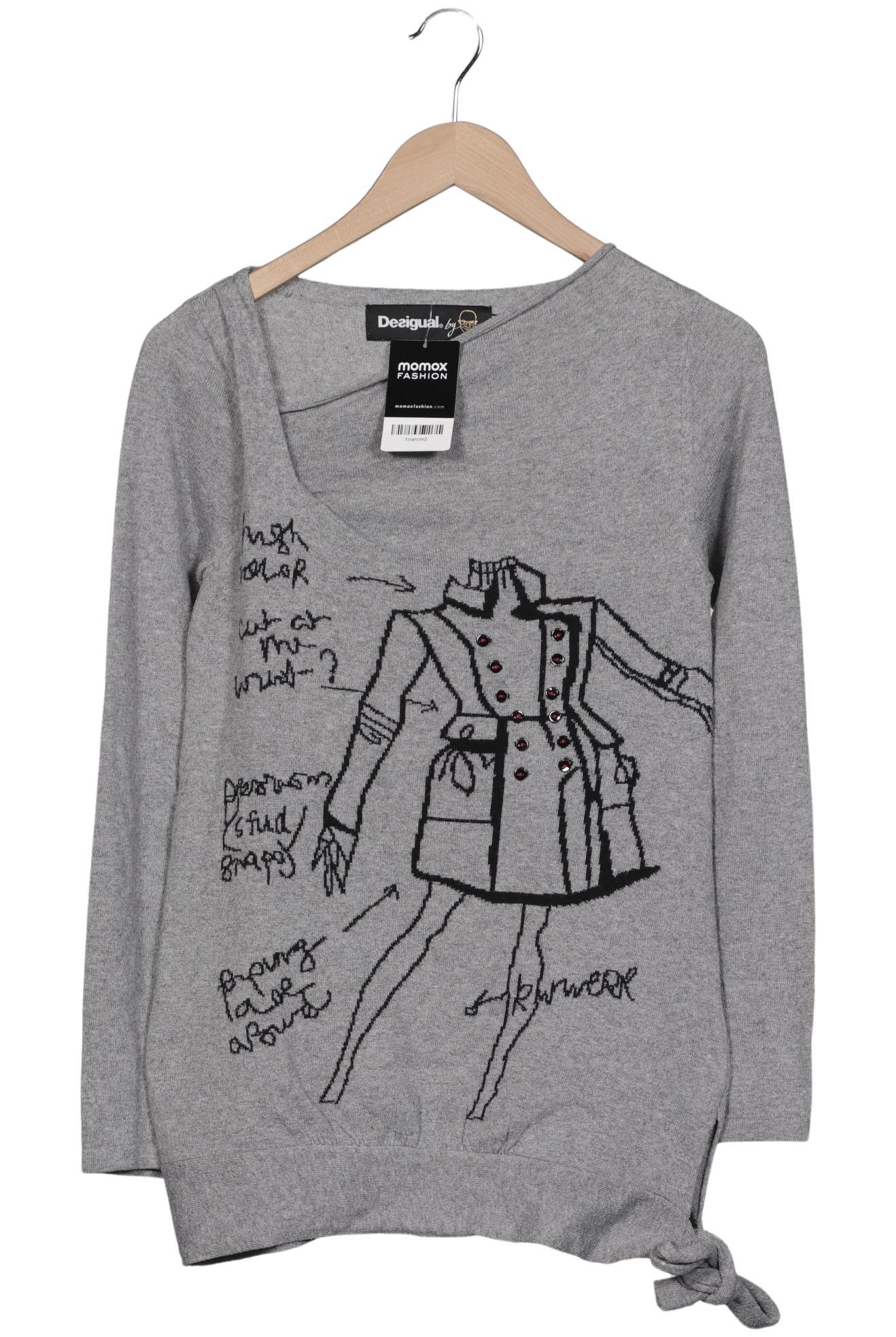 

Desigual Damen Pullover, grau, Gr. 38