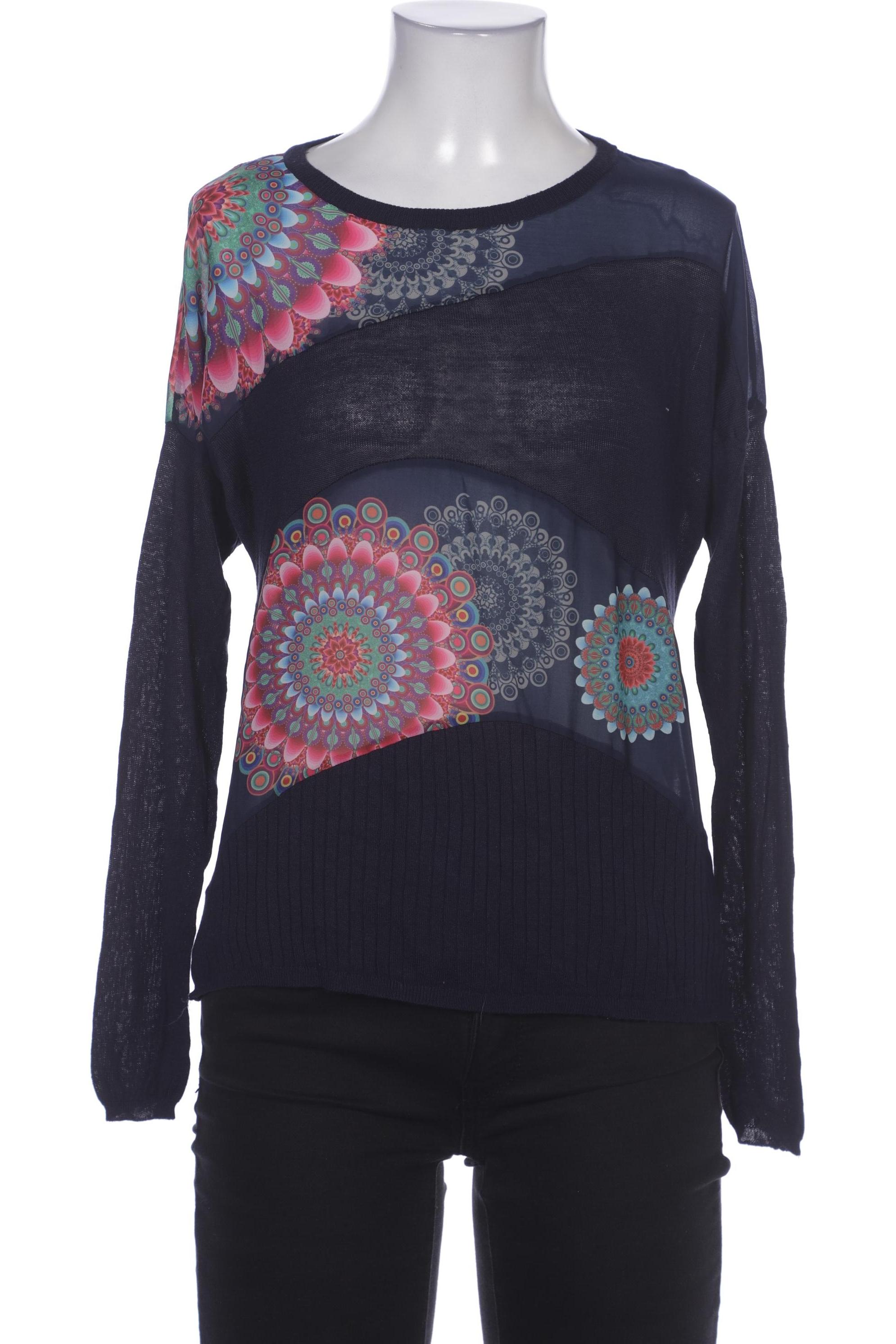 

Desigual Damen Pullover, marineblau, Gr. 34