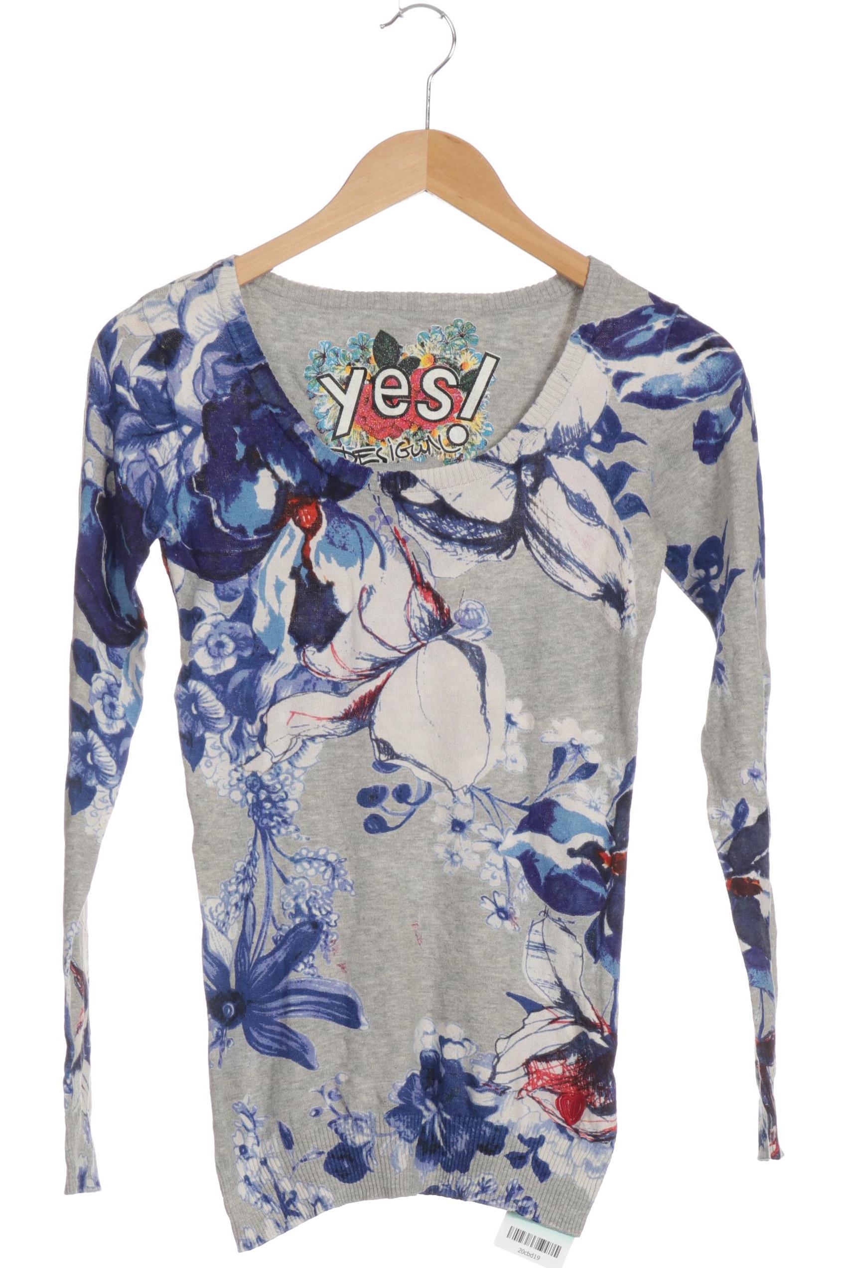 

Desigual Damen Pullover, blau, Gr.