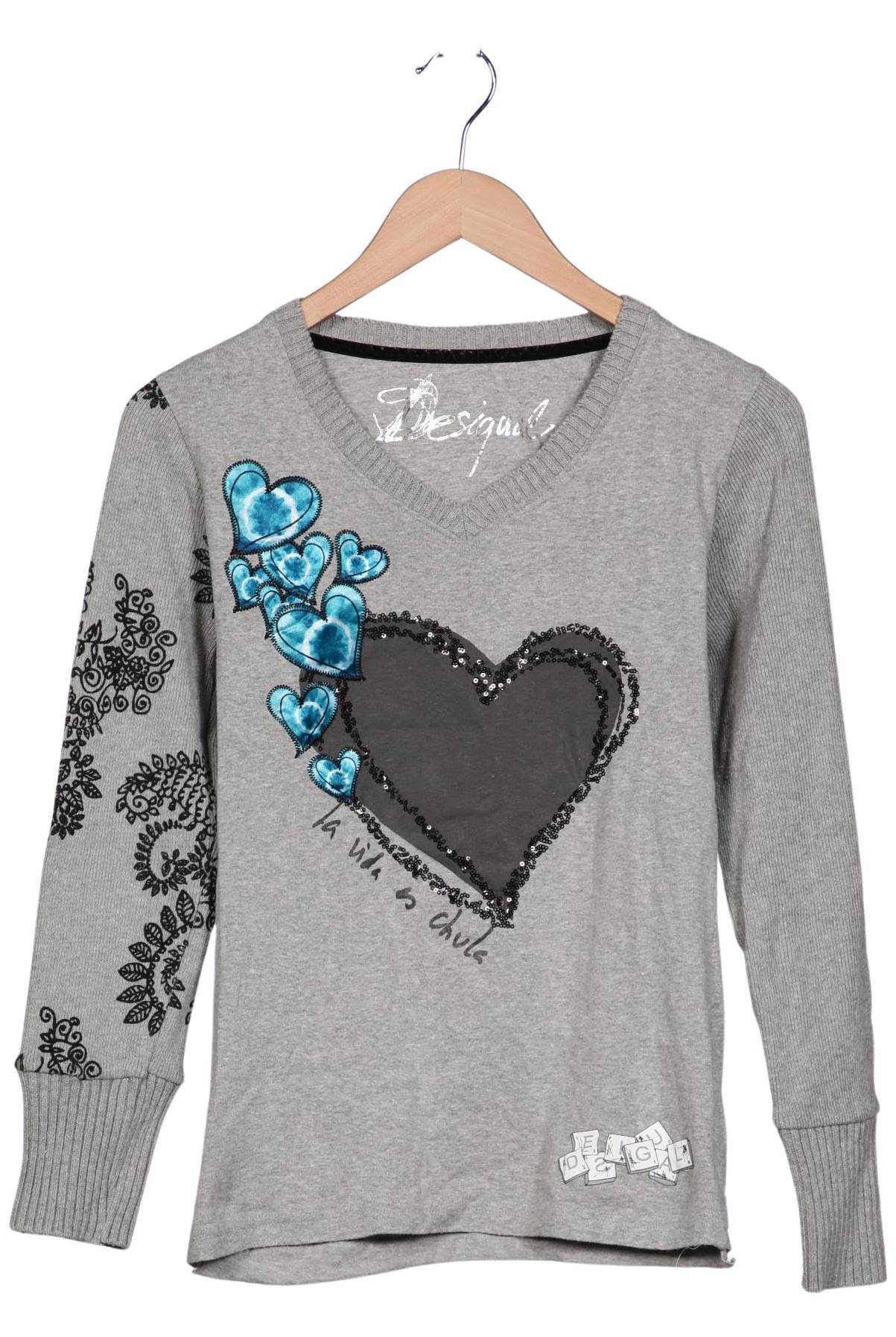 

Desigual Damen Pullover, grau, Gr. 38