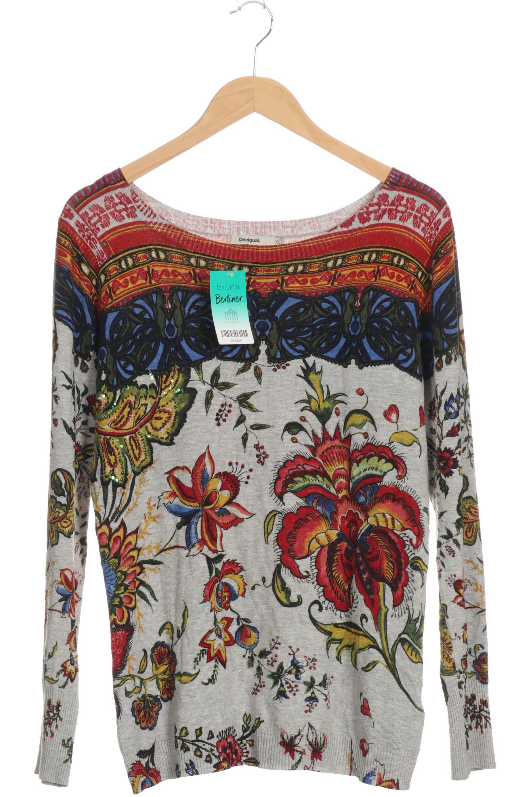 

Desigual Damen Pullover, grau, Gr.