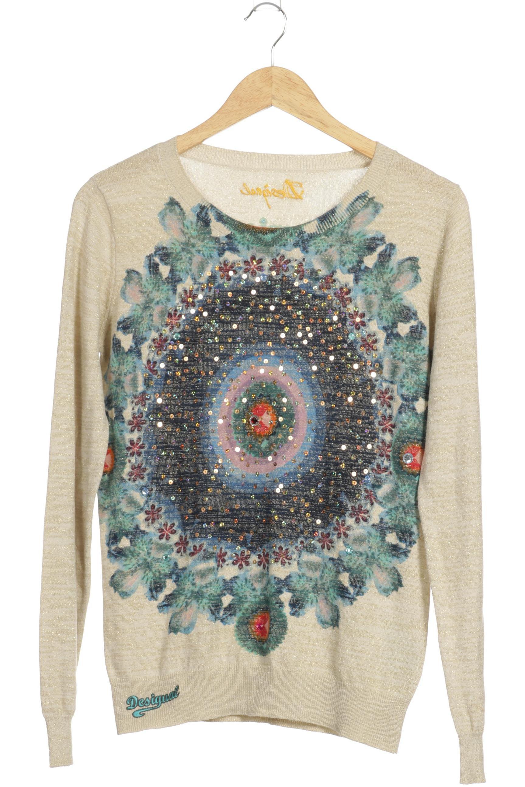 

Desigual Damen Pullover, blau, Gr.