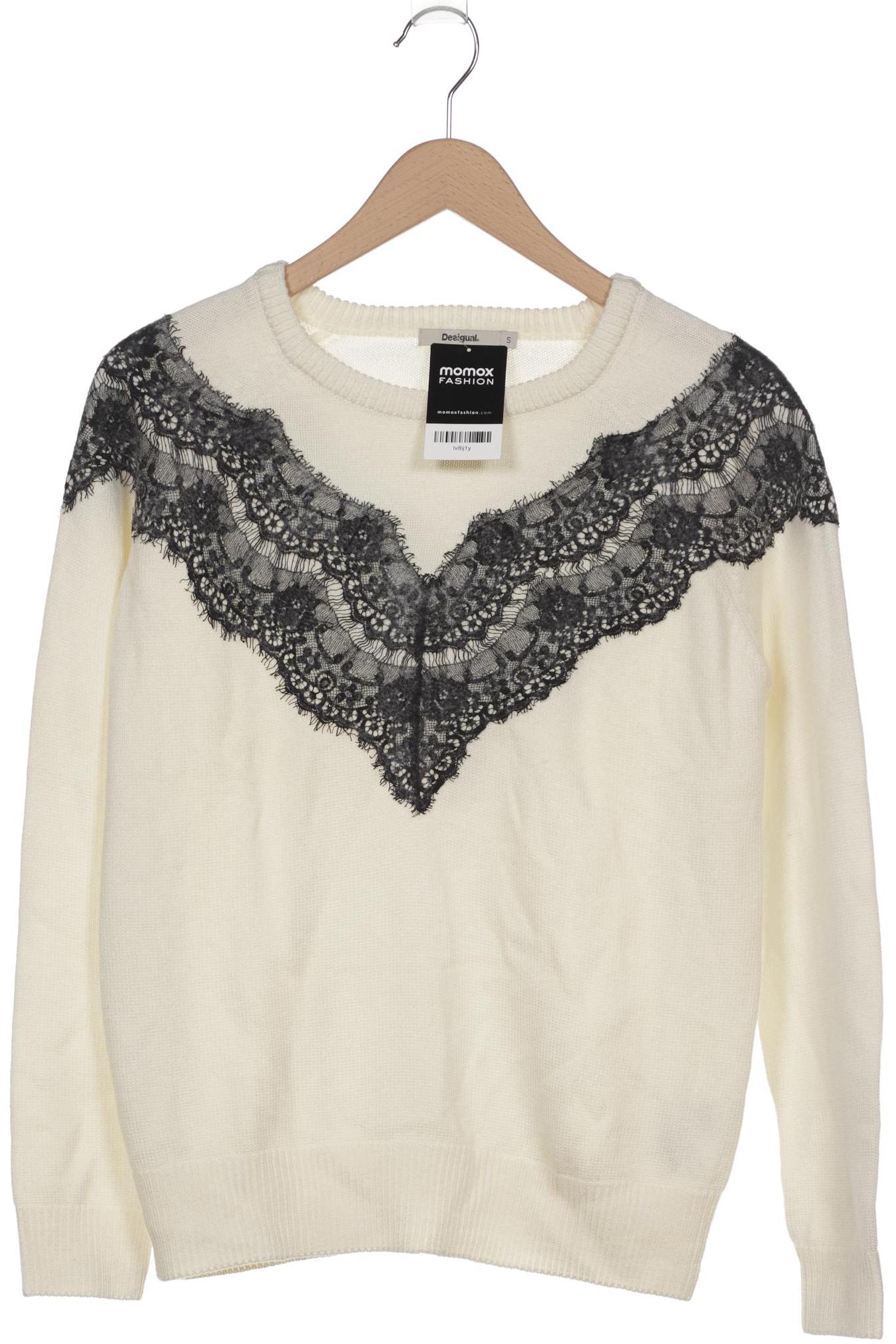 

Desigual Damen Pullover, cremeweiß, Gr. 36