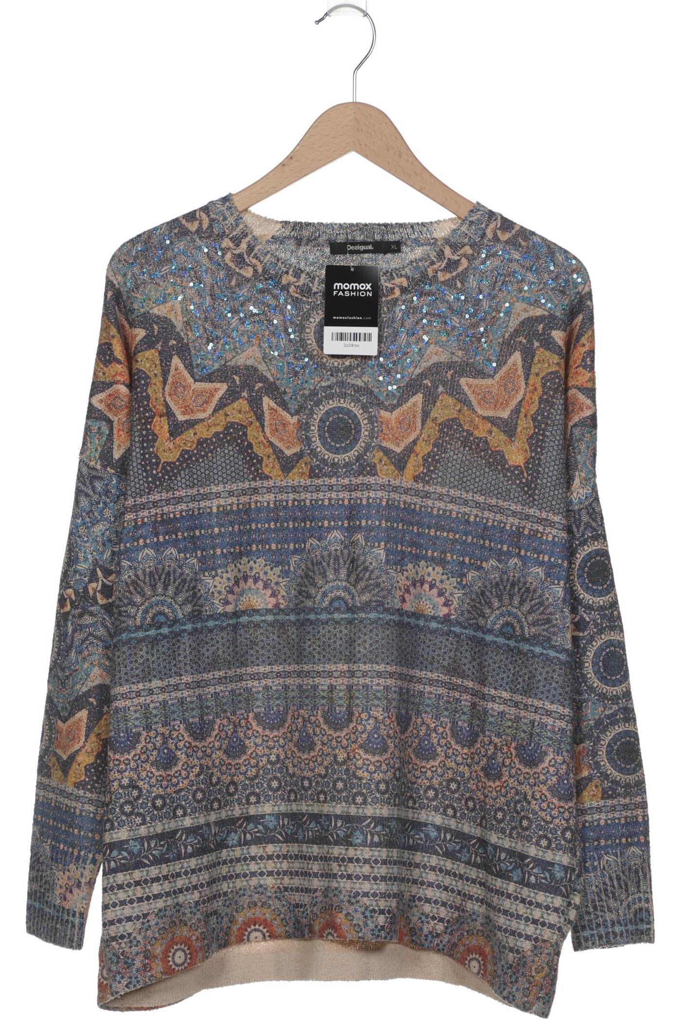 

Desigual Damen Pullover, blau, Gr. 44
