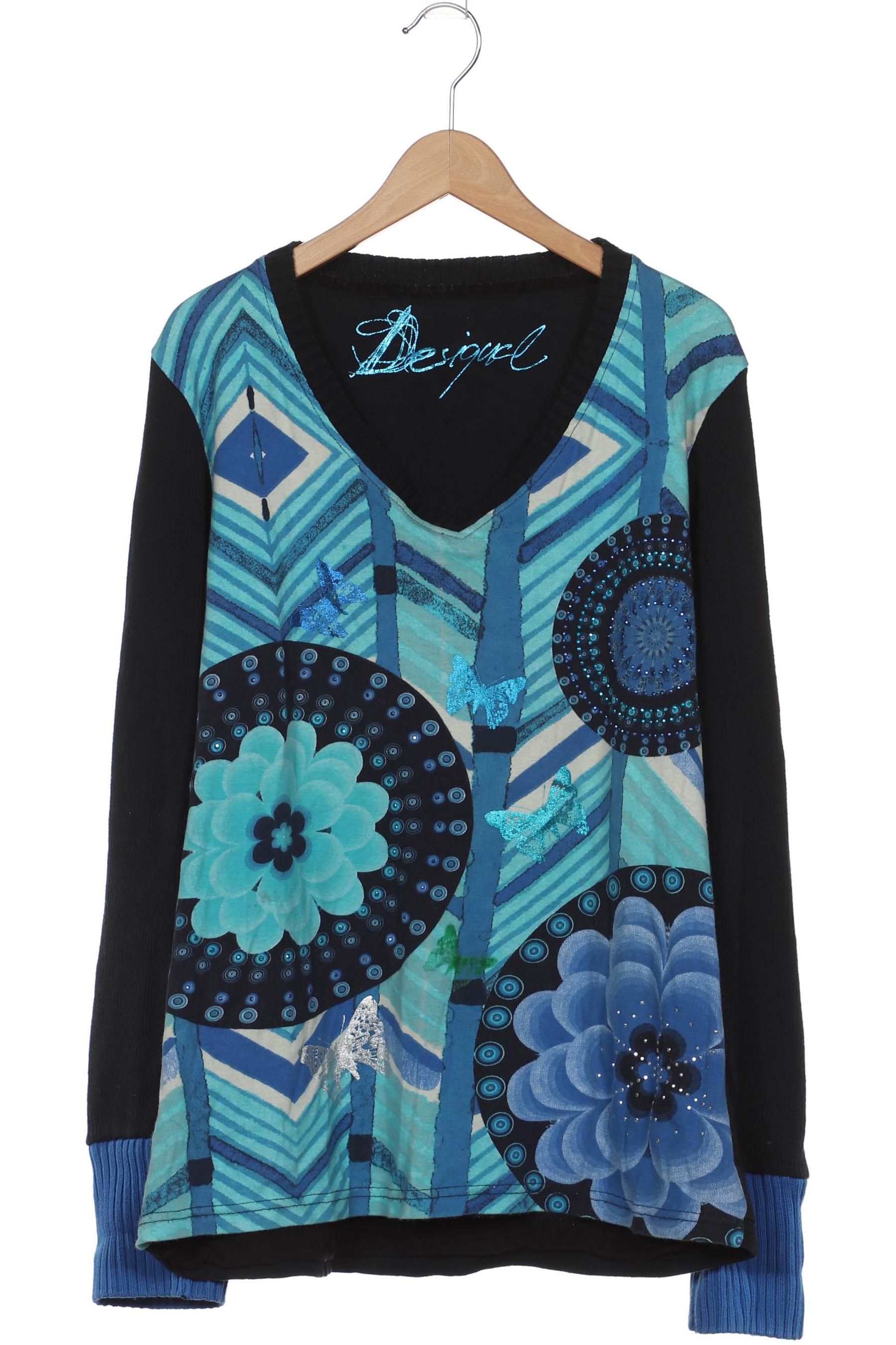 

Desigual Damen Pullover, blau, Gr. 44