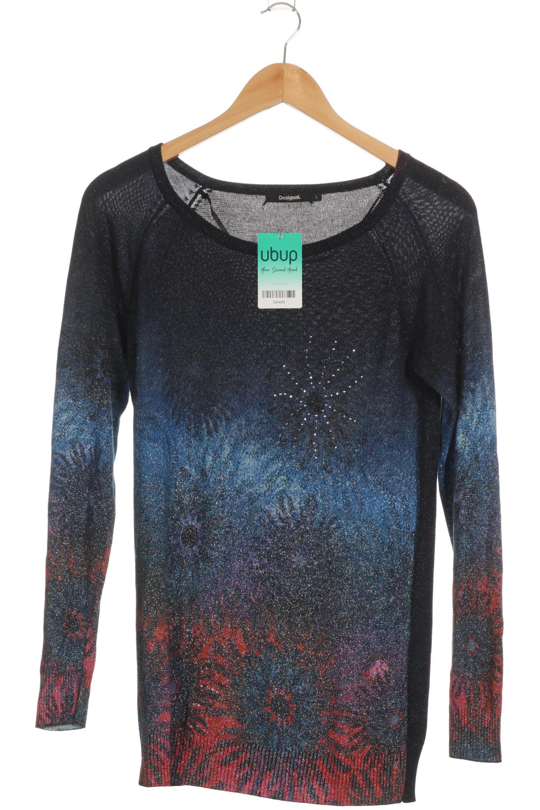 

Desigual Damen Pullover, blau, Gr.