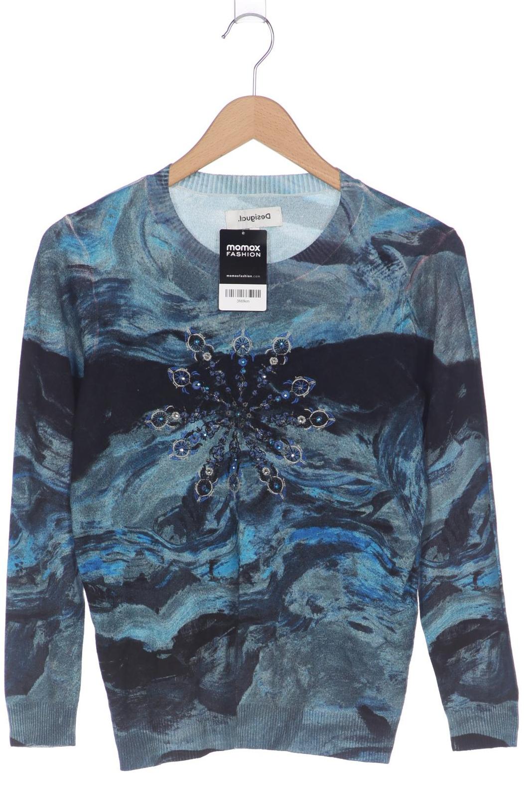 

Desigual Damen Pullover, blau, Gr. 38