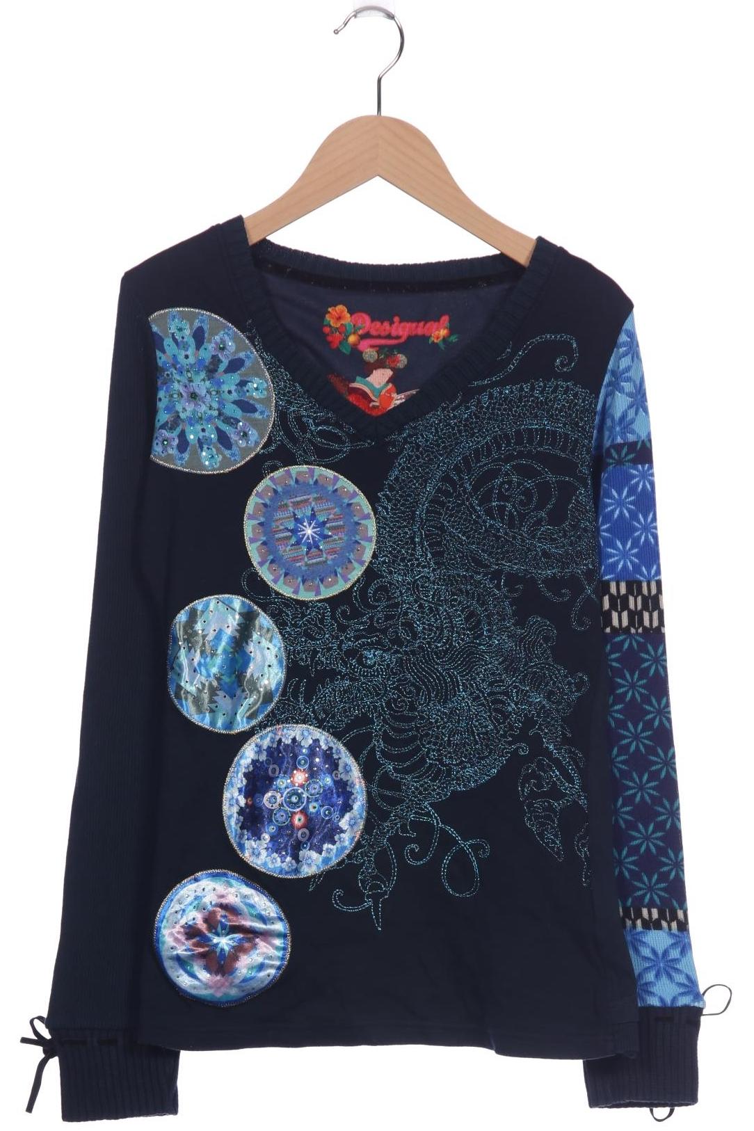 

Desigual Damen Pullover, marineblau, Gr. 34