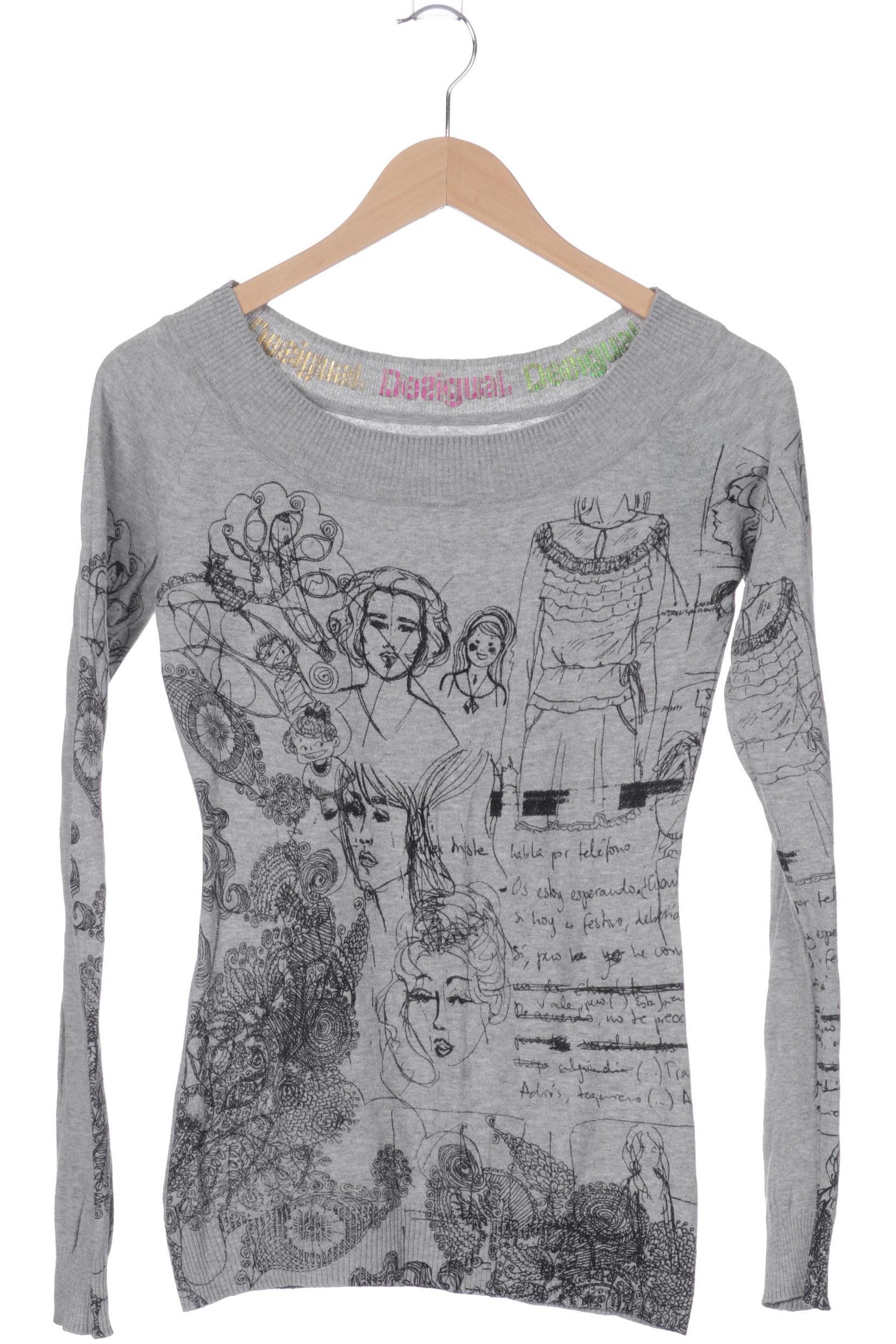 

Desigual Damen Pullover, grau, Gr.