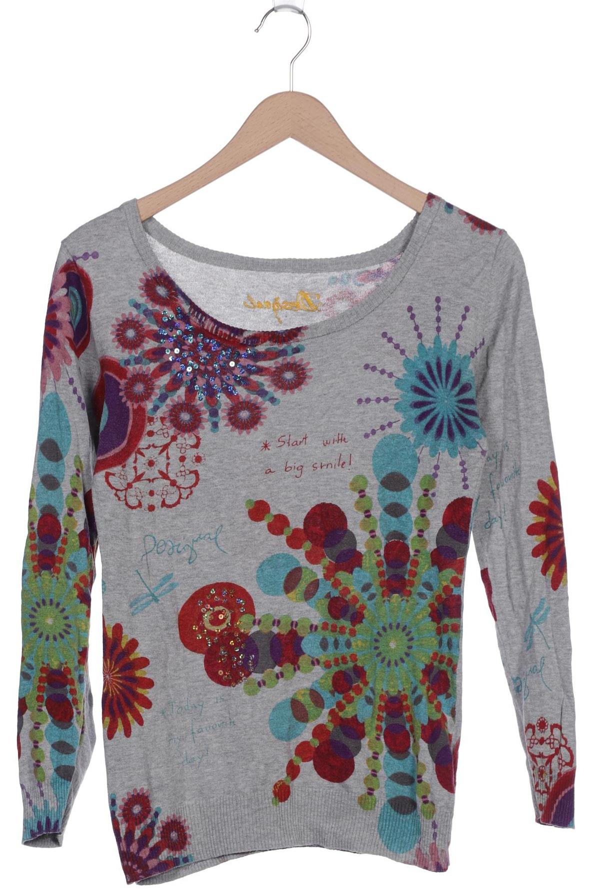 

Desigual Damen Pullover, grau, Gr. 38