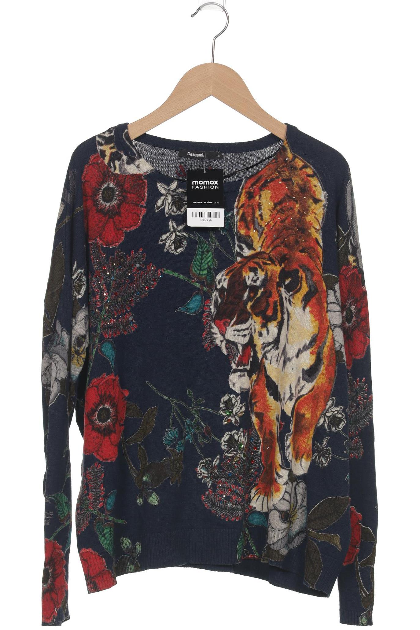 

Desigual Damen Pullover, marineblau, Gr. 36