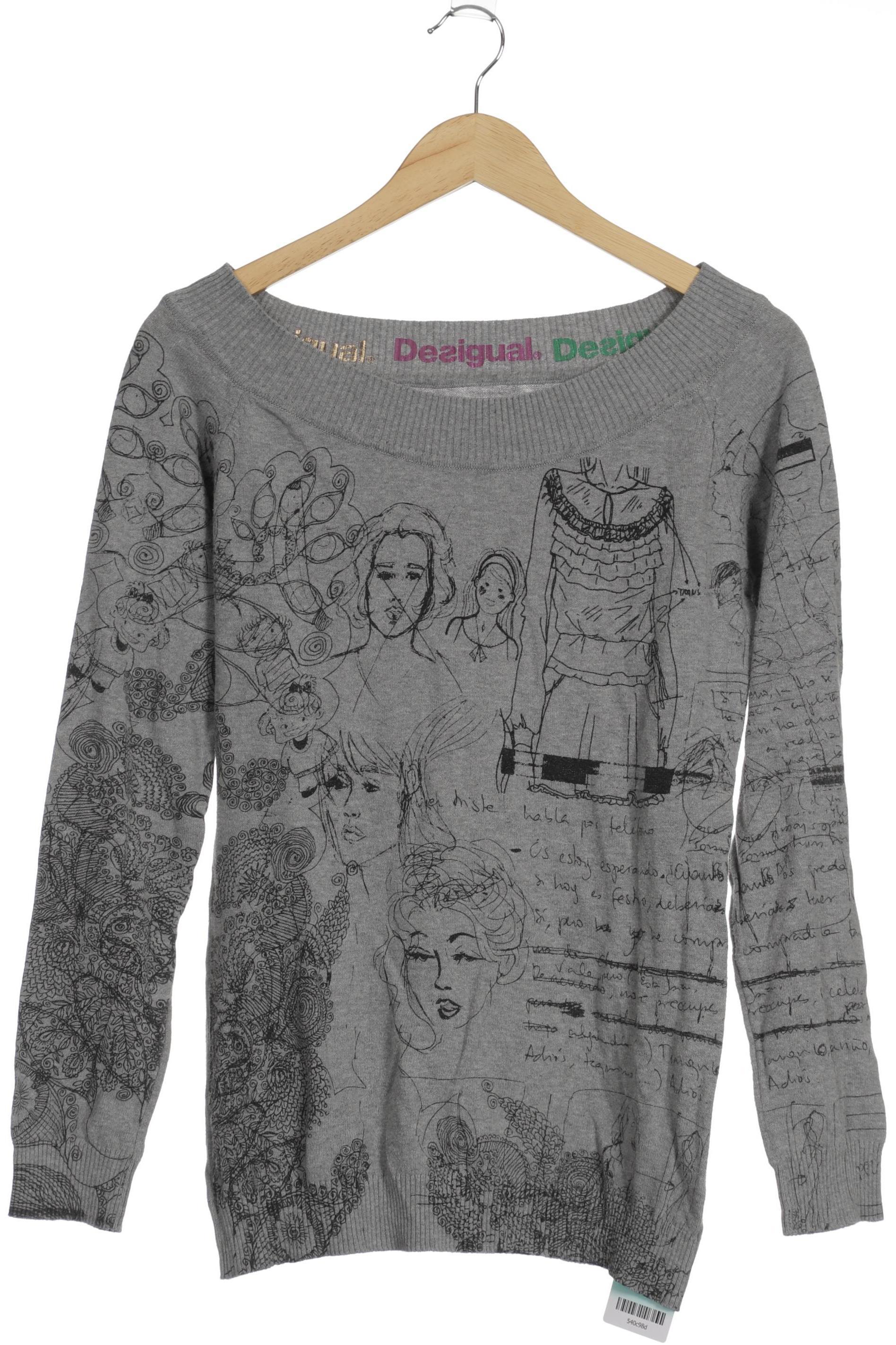 

Desigual Damen Pullover, grau, Gr.