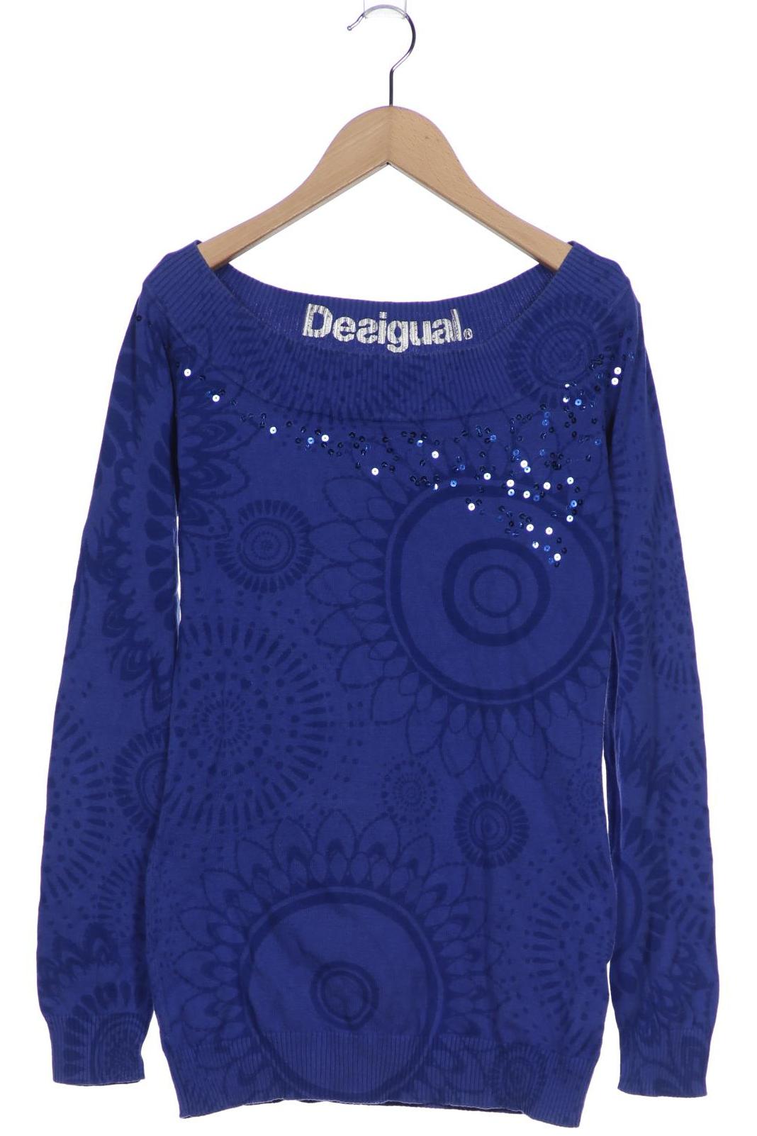 

Desigual Damen Pullover, blau, Gr. 38