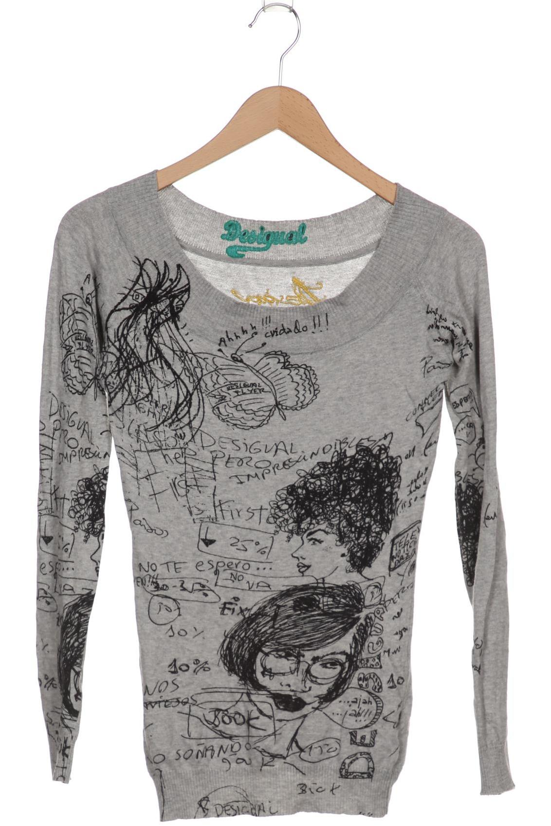 

Desigual Damen Pullover, grau, Gr. 36