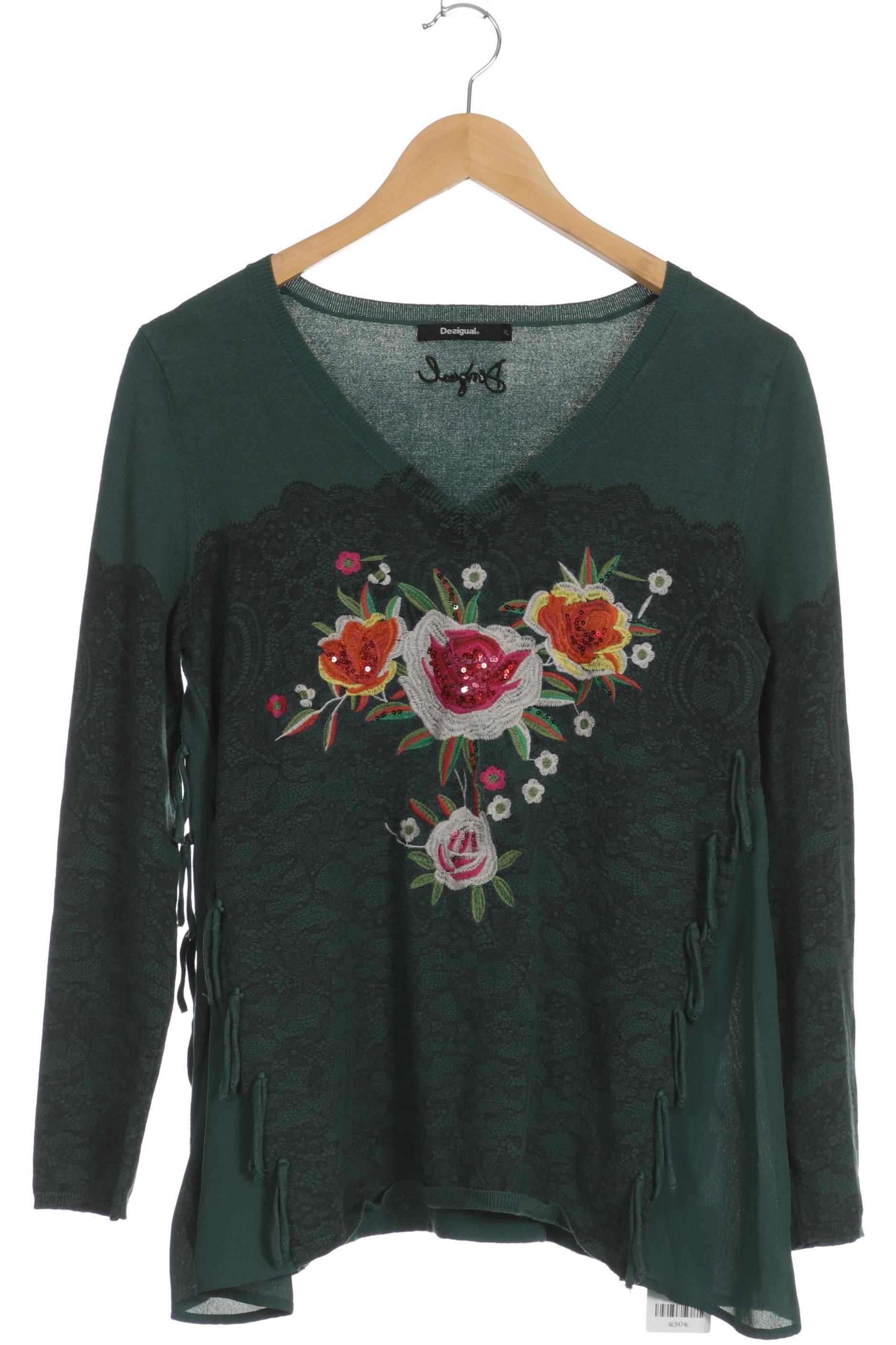 

Desigual Damen Pullover, grün, Gr.