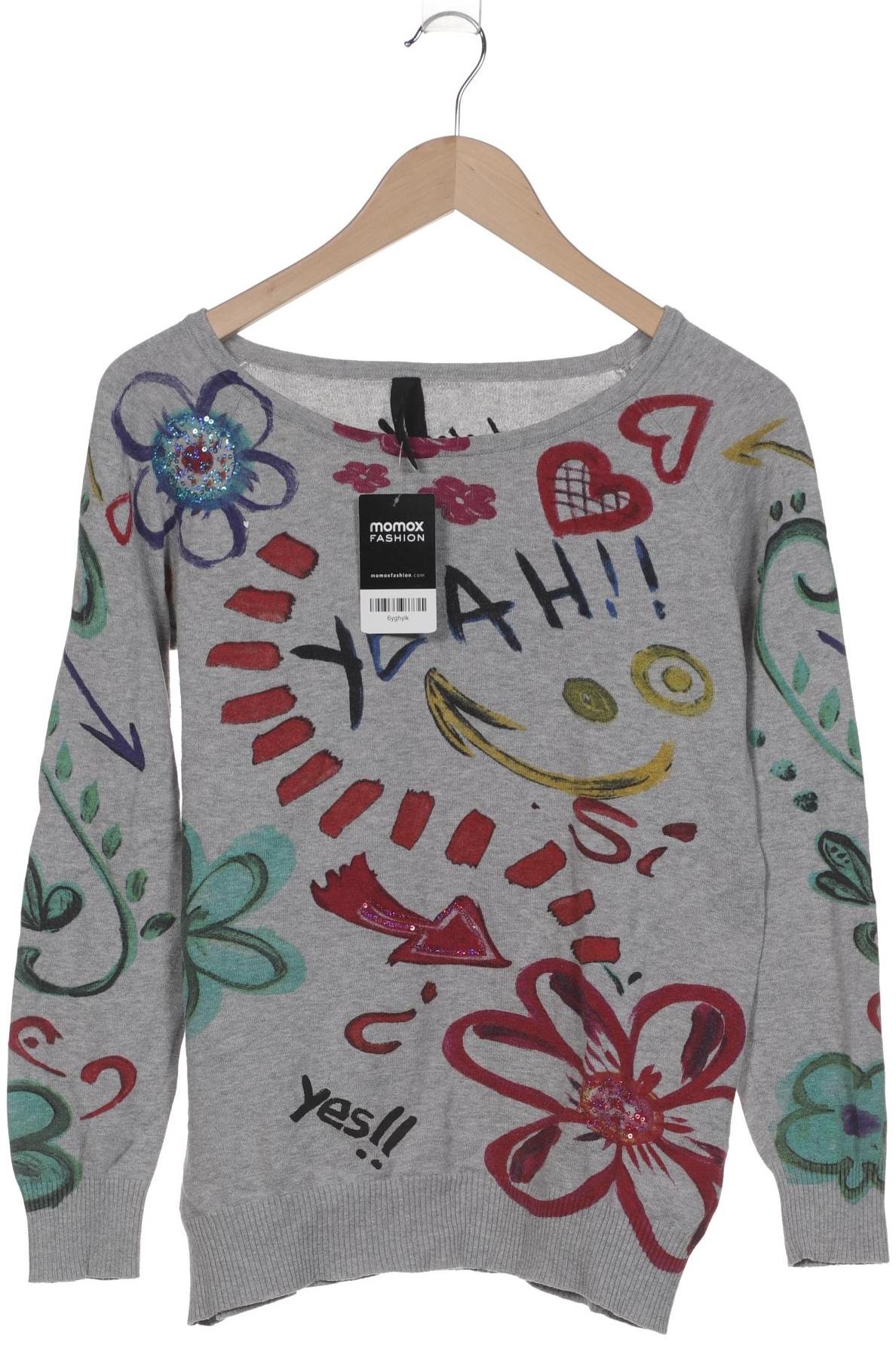 

Desigual Damen Pullover, grau, Gr. 38