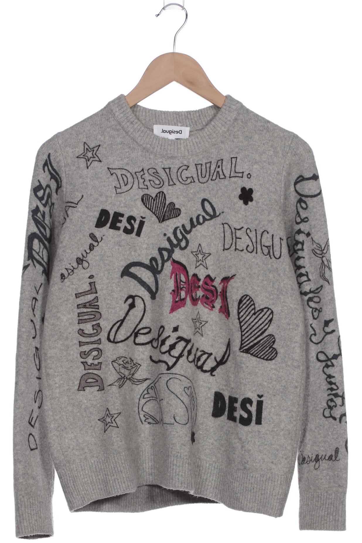 

Desigual Damen Pullover, grau, Gr. 42