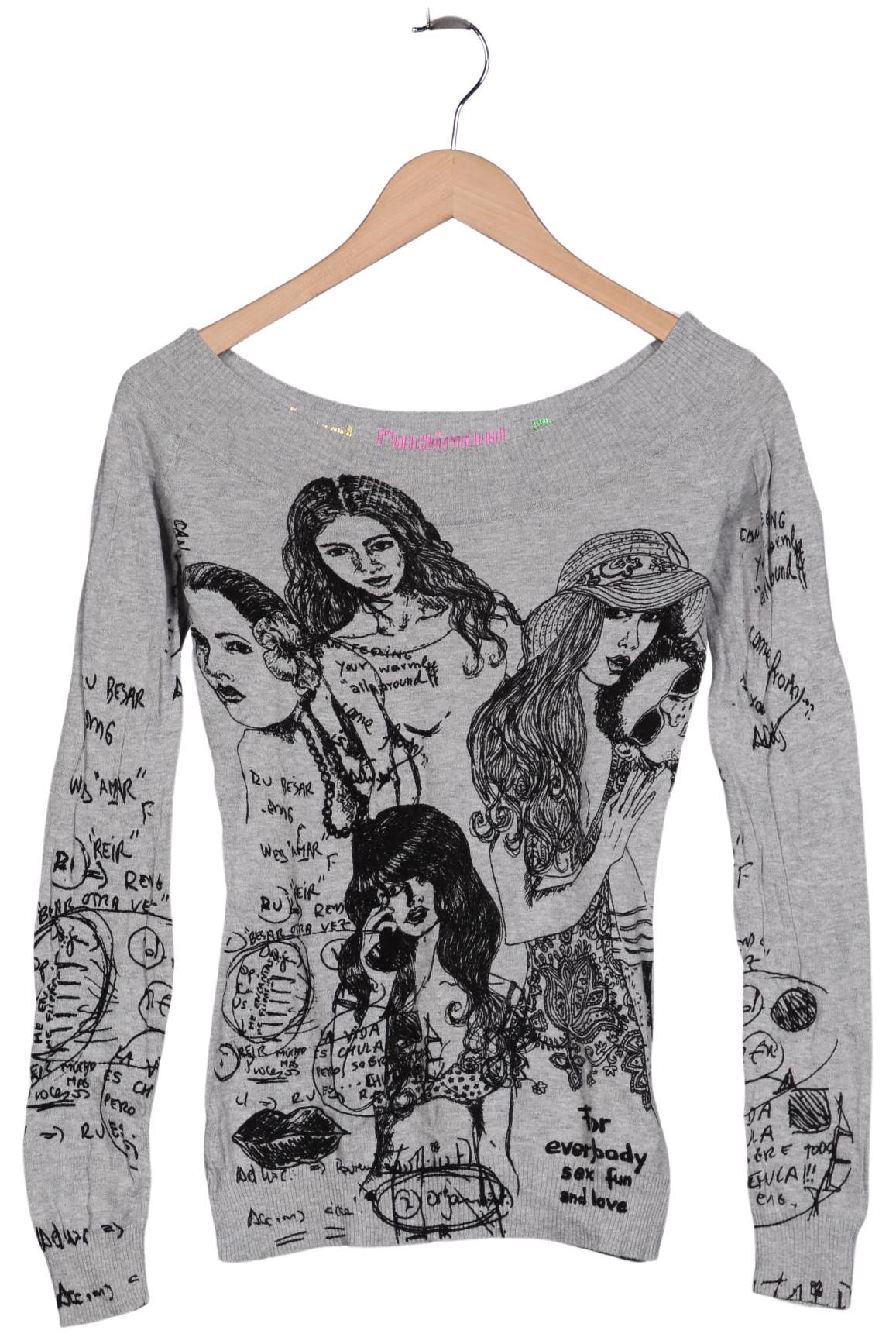 

Desigual Damen Pullover, grau, Gr. 36